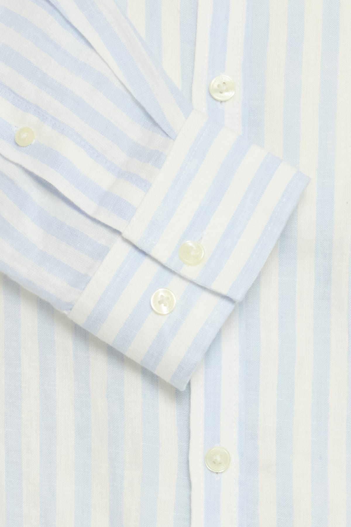 Hemd CFANTON LS CC linen striped shirt Chambray Blue Hemd Casual Friday