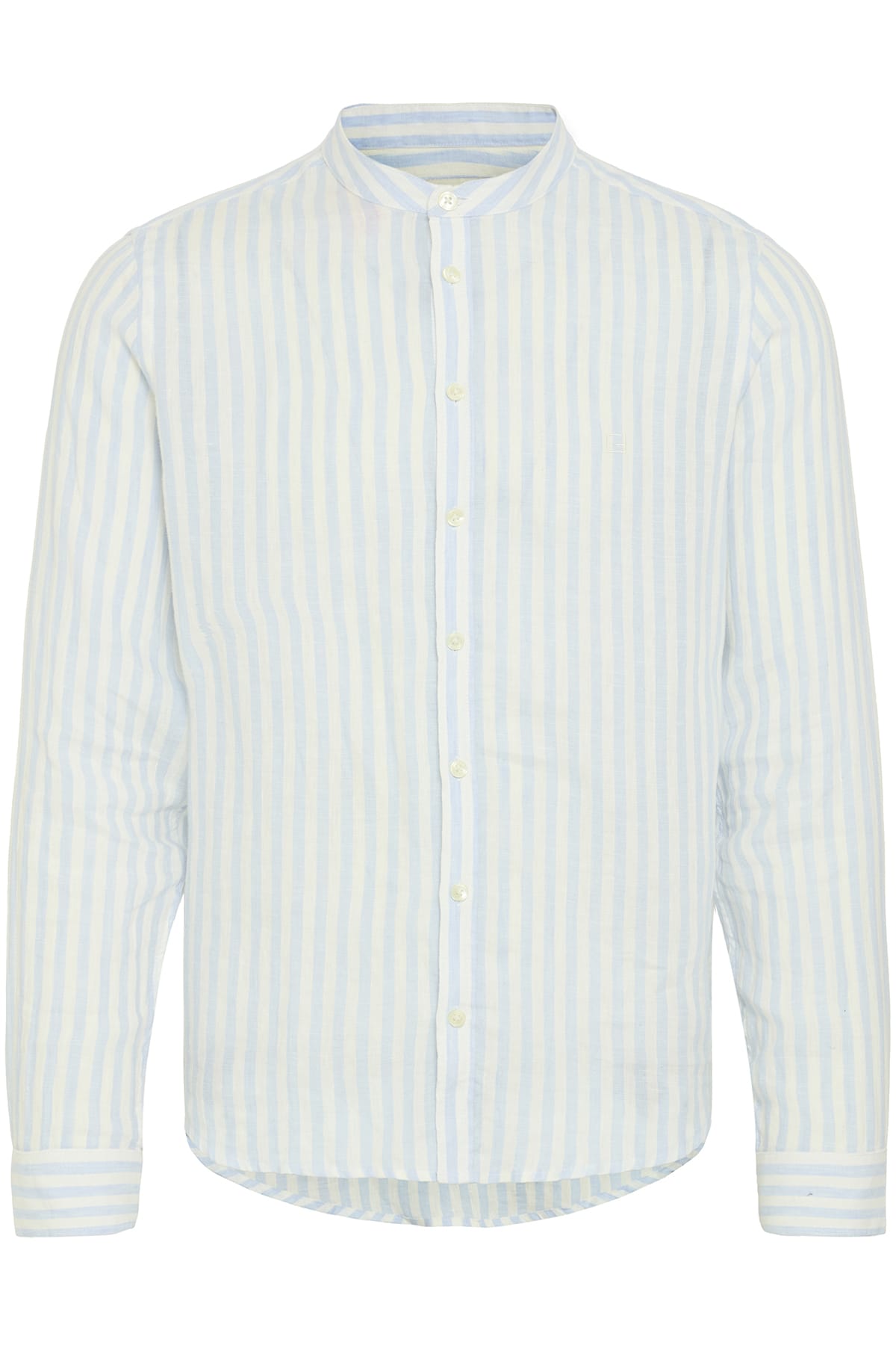Hemd CFANTON LS CC linen striped shirt Chambray Blue Hemd Casual Friday