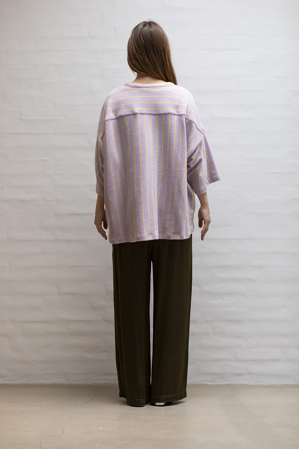 Hemd Naram lilac & neon yellow Hemd Bongusta