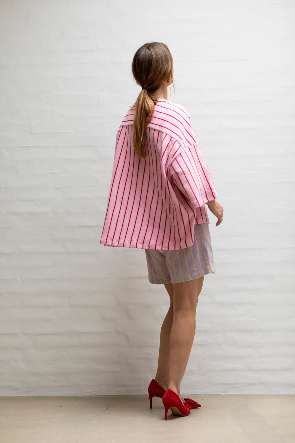 Hemd Naram Oversized Shirt baby pink & ski patrol Hemd Bongusta