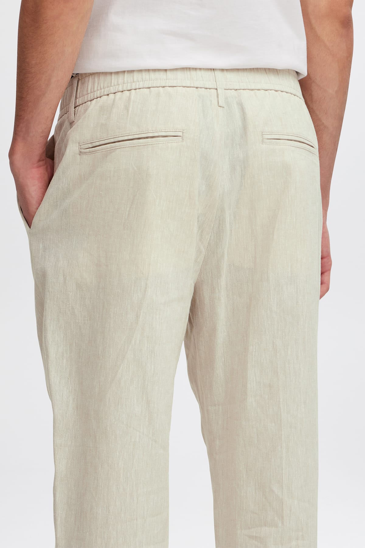 Hose CFMARC 0144 linen mix Chateau Gray Melange Hose Casual Friday