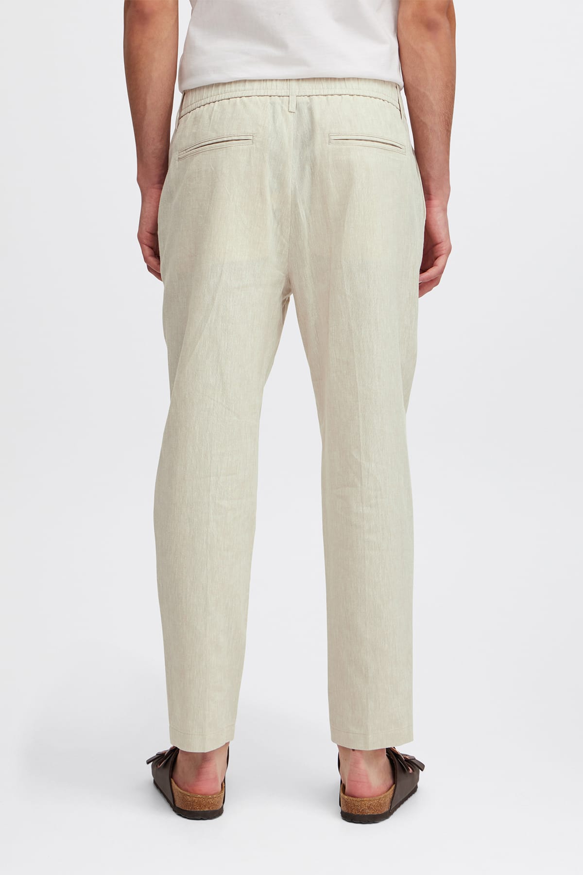Hose CFMARC 0144 linen mix Chateau Gray Melange Hose Casual Friday