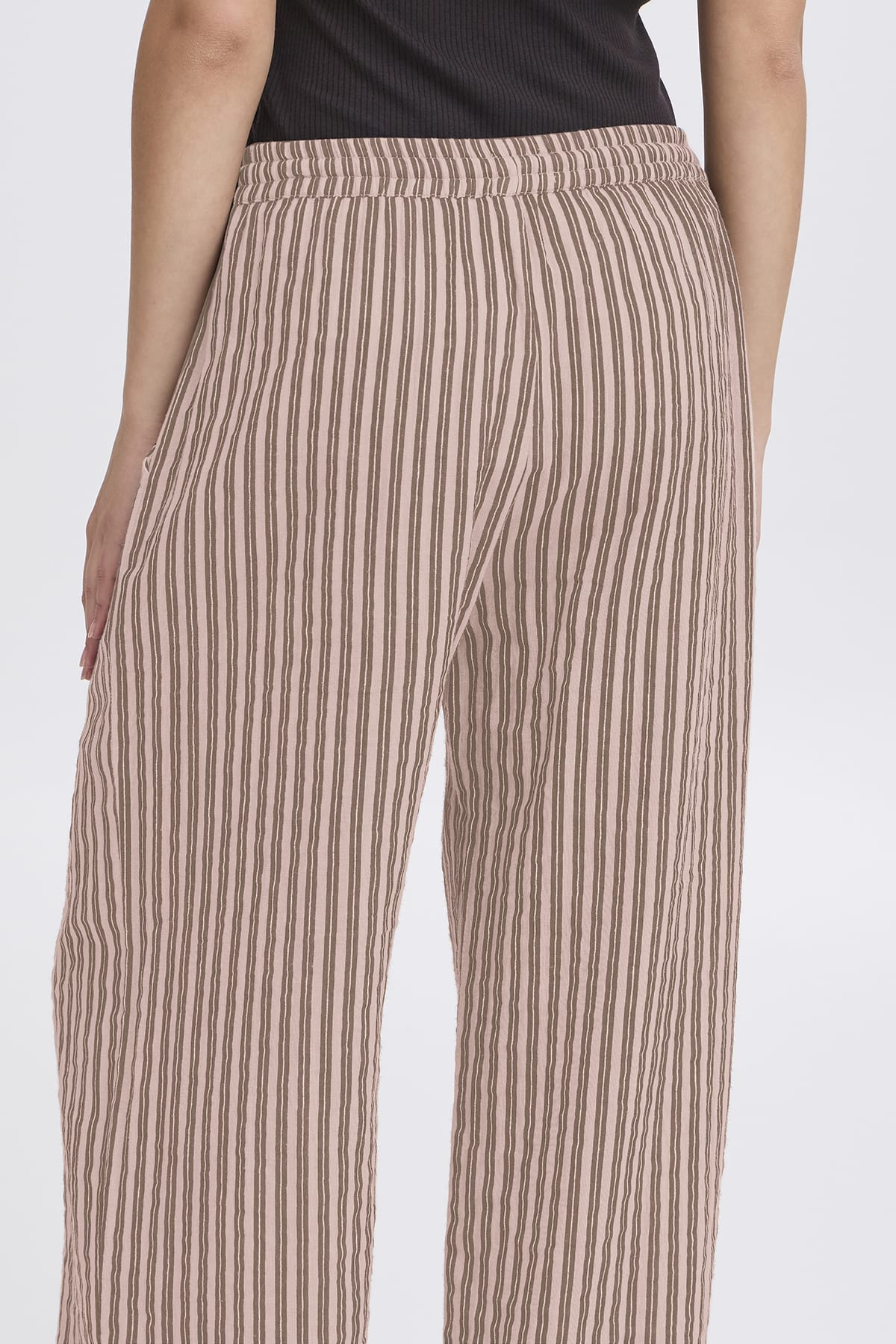 Hose IAFOXA STRIPED BEACH PT Light Lilac Stripe Hose ICHI