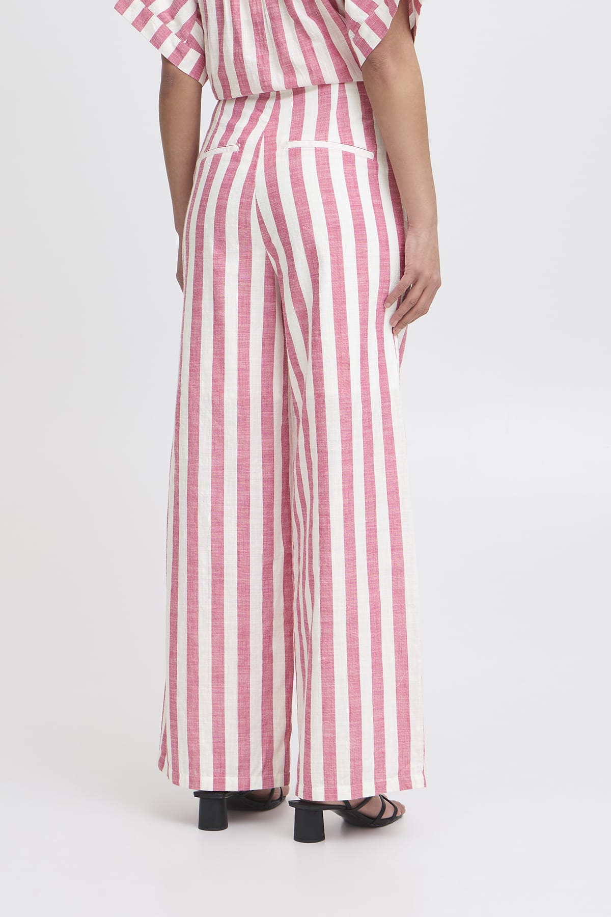 Hose IHLOLIA PA Bright Rose/Whit Hose ICHI