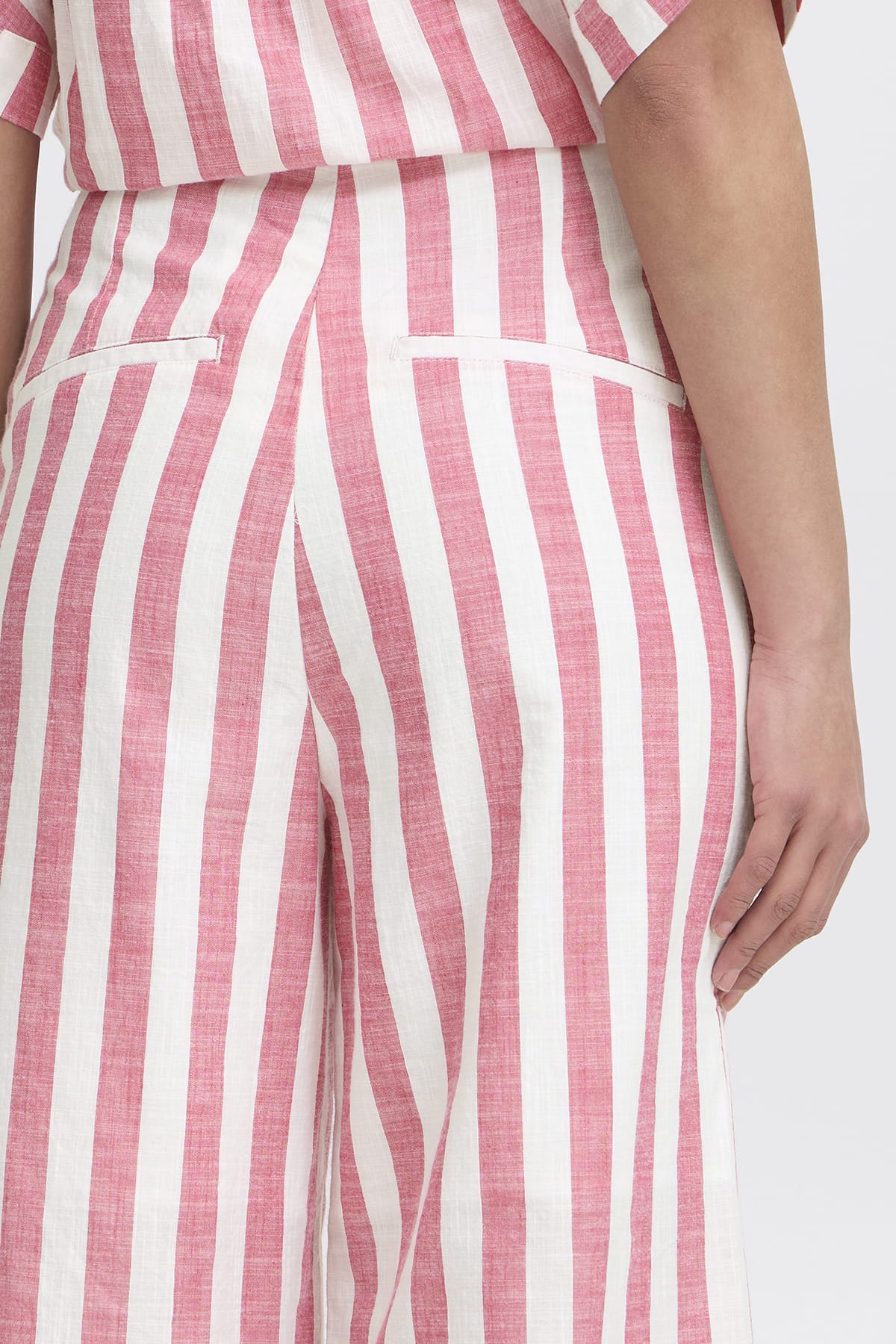 Hose IHLOLIA PA Bright Rose/Whit Hose ICHI