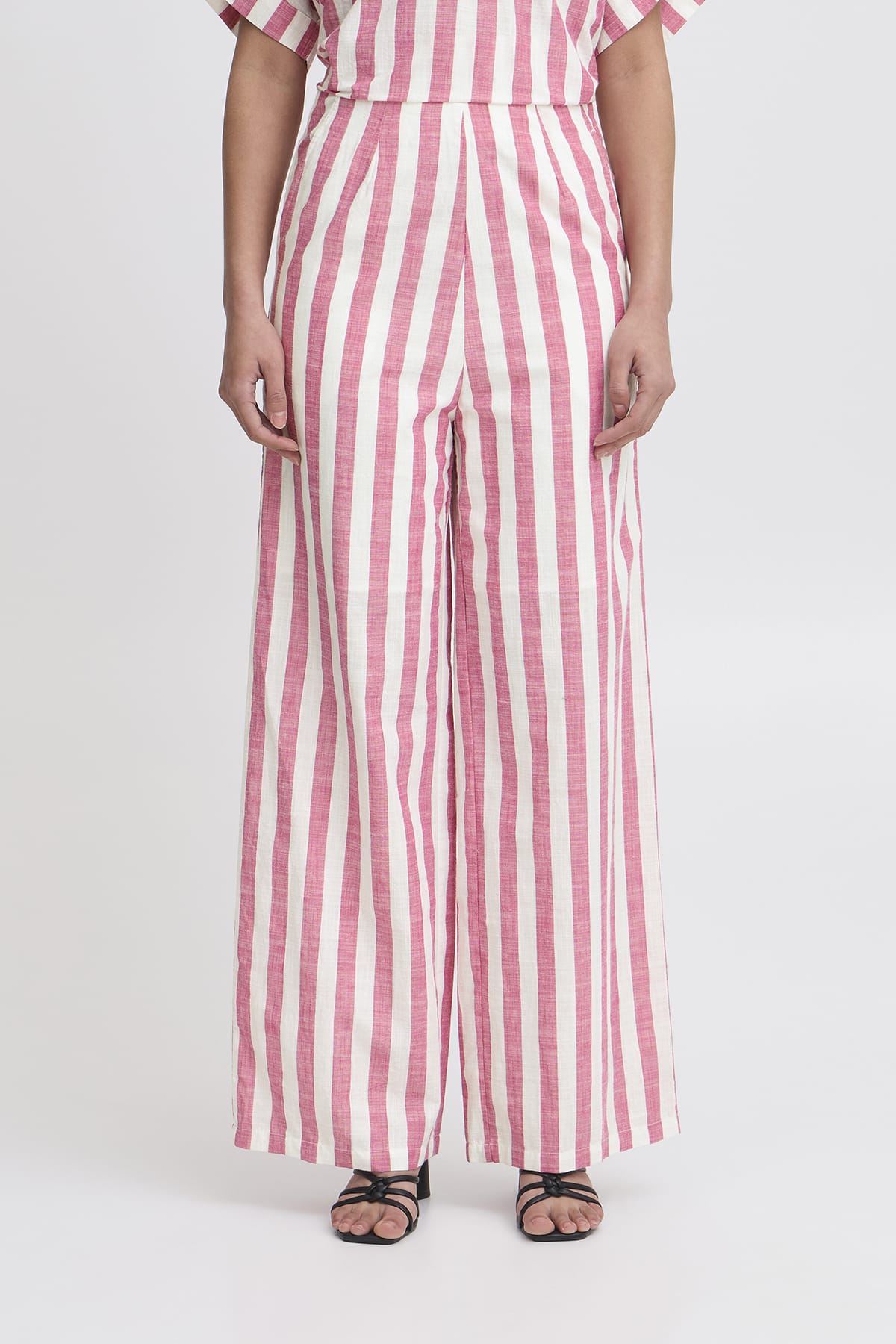 Hose IHLOLIA PA Bright Rose/Whit Hose ICHI
