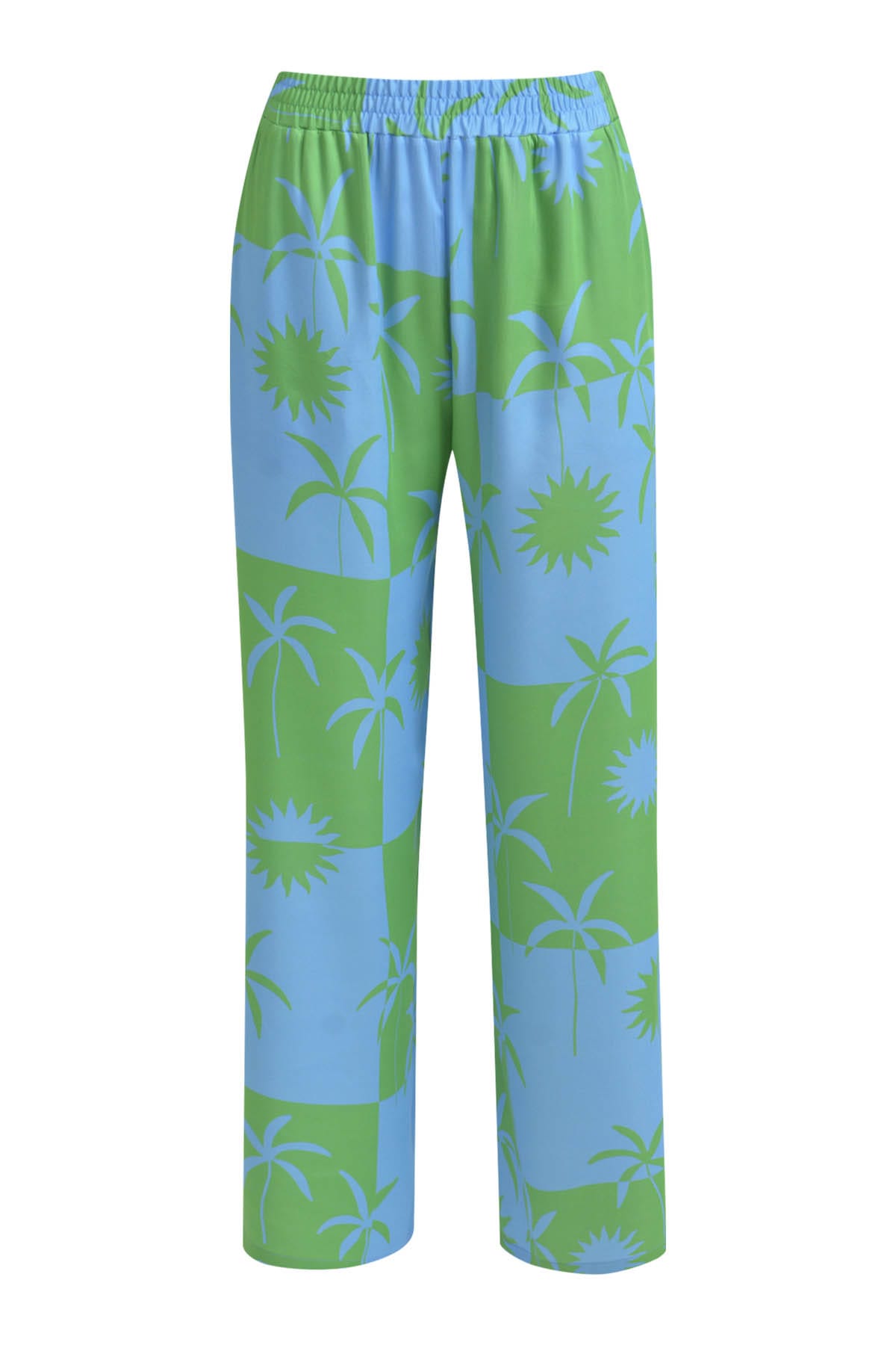 Hose wideleg with elastic waist ibiza bluze print Hose Milano