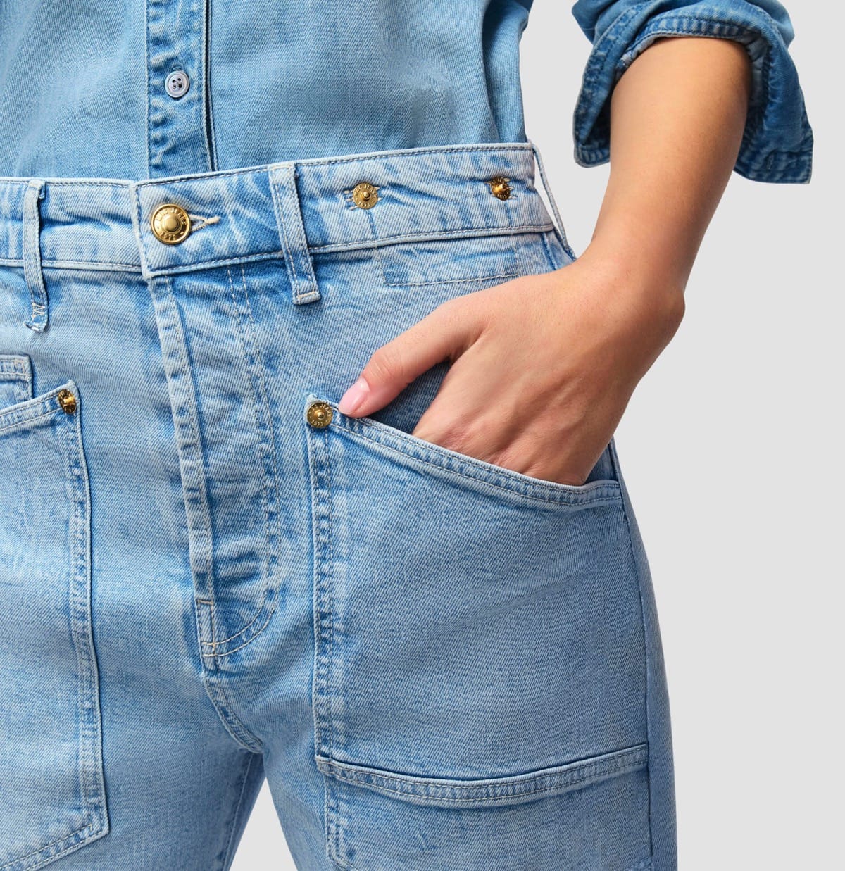 Jeans BAGGY straight light blue net Jeans MAC