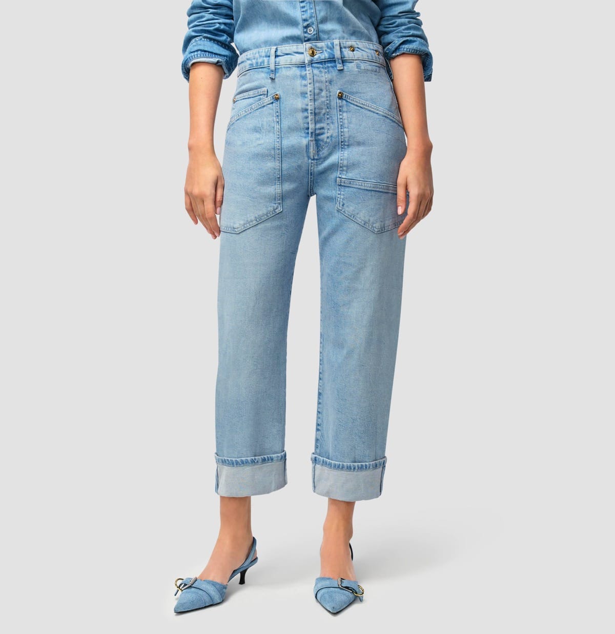 Jeans BAGGY straight light blue net Jeans MAC