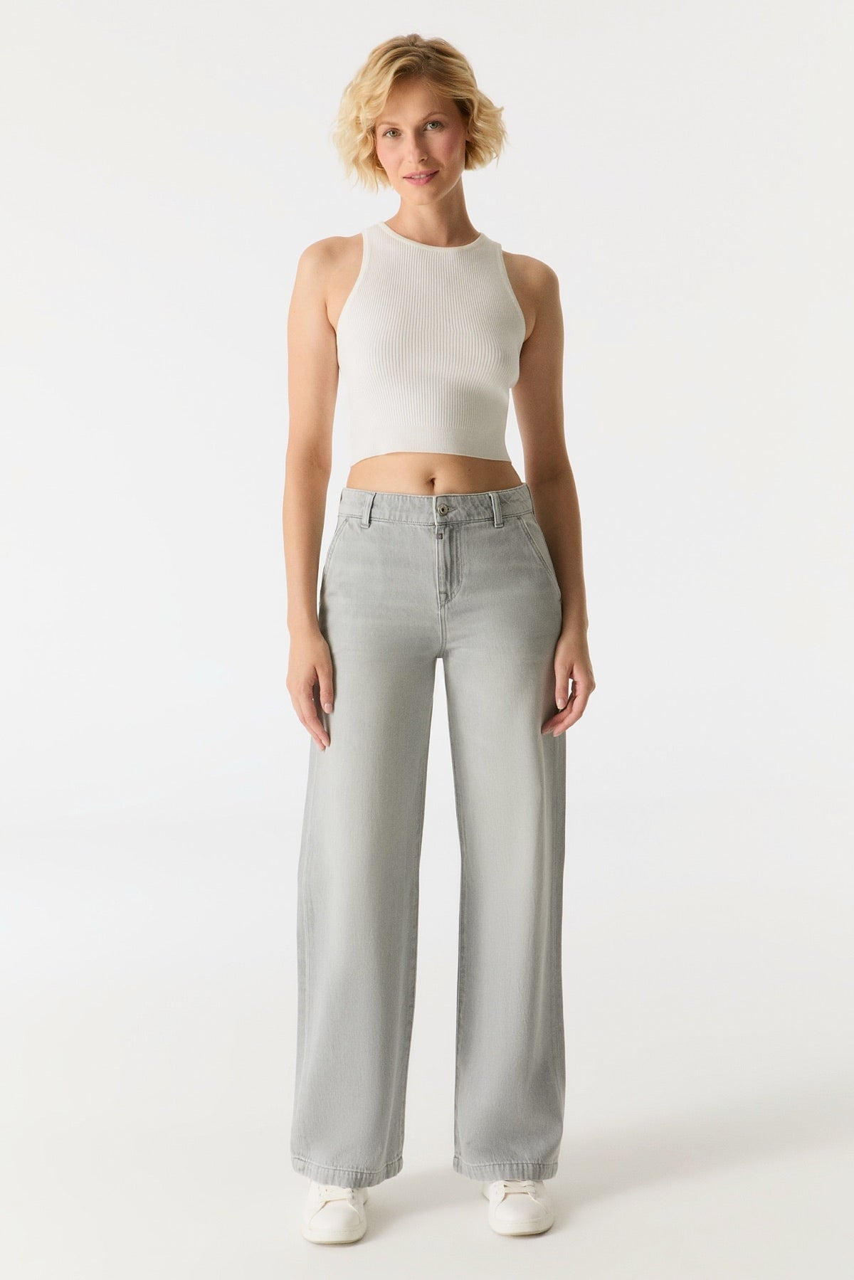 Jeans Maxine Light Grey Jeans C.O.J - Cup of Joe Denim