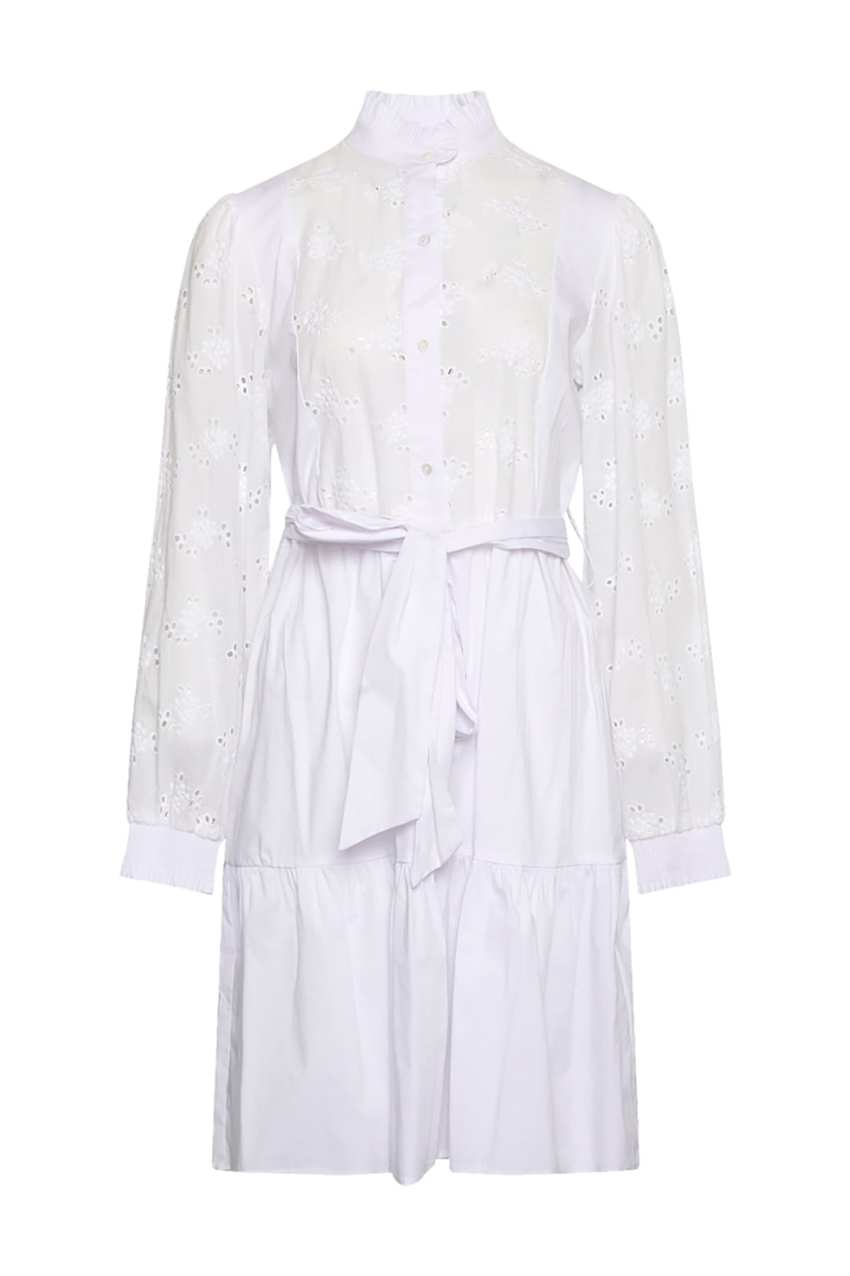 Kleid Rina Shirt Dress White Kleid Noella 