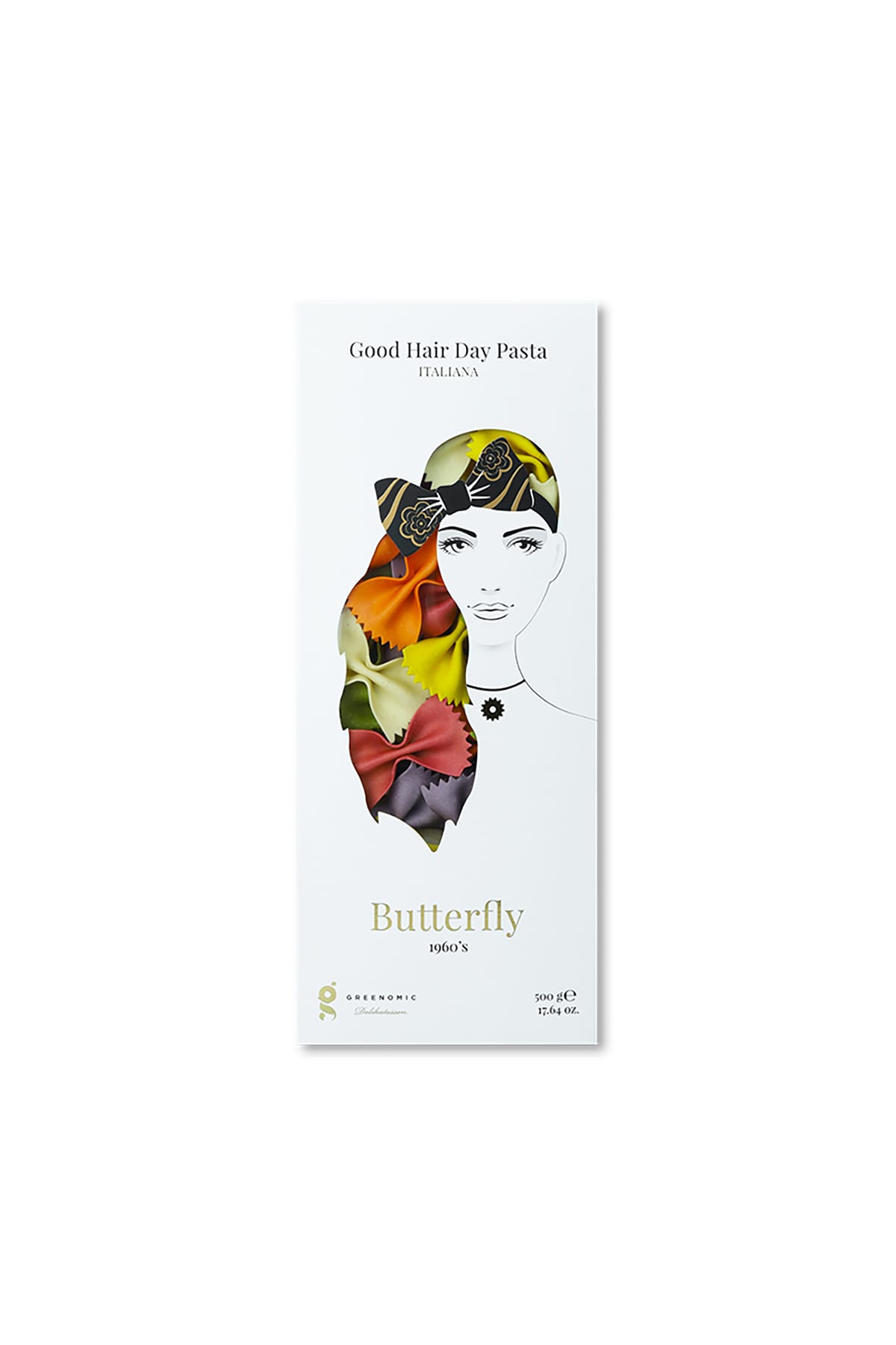 Nudeln GHDP / Butterfly - 1960's 500g Salzig Nudeln Greenomic 