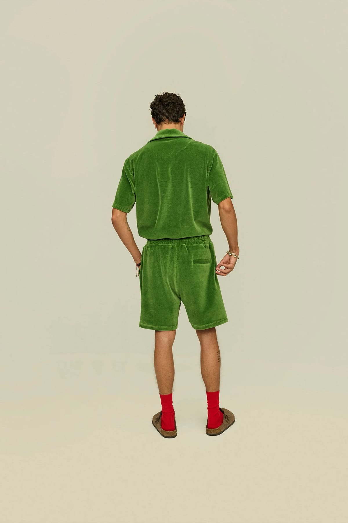 Shorts Penny Green Velour Shorts OAS