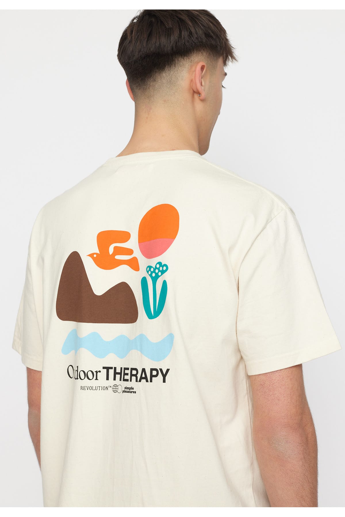 T-Shirt Printed Outdoor Therapy Offwhite T-Shirt RVLT Revolution