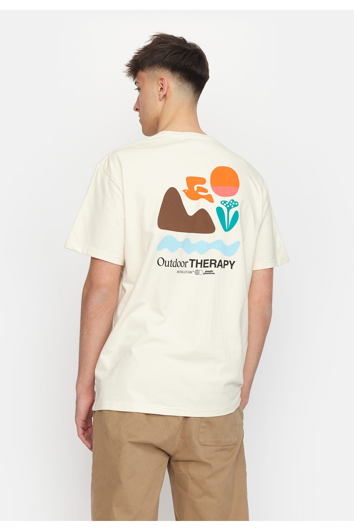 T-Shirt Printed Outdoor Therapy Offwhite T-Shirt RVLT Revolution