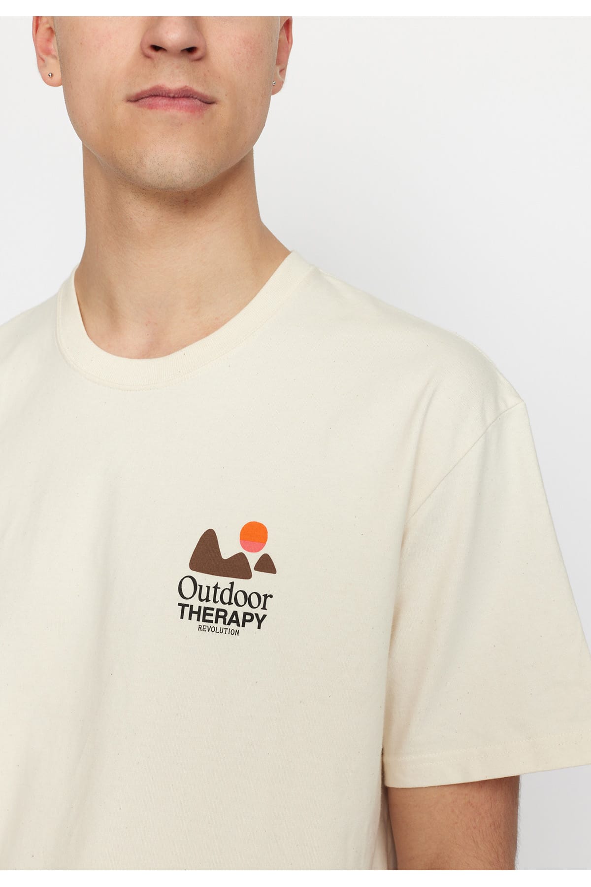 T-Shirt Printed Outdoor Therapy Offwhite T-Shirt RVLT Revolution