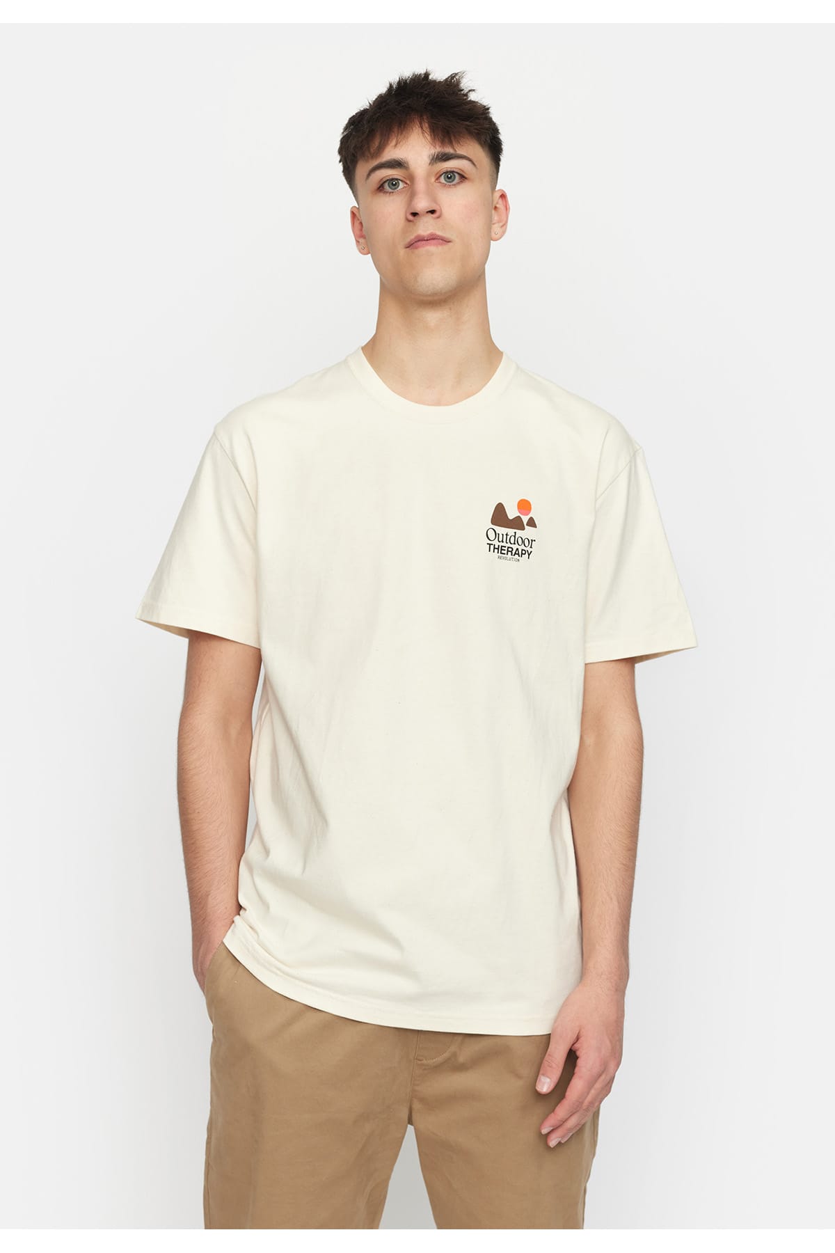 T-Shirt Printed Outdoor Therapy Offwhite T-Shirt RVLT Revolution