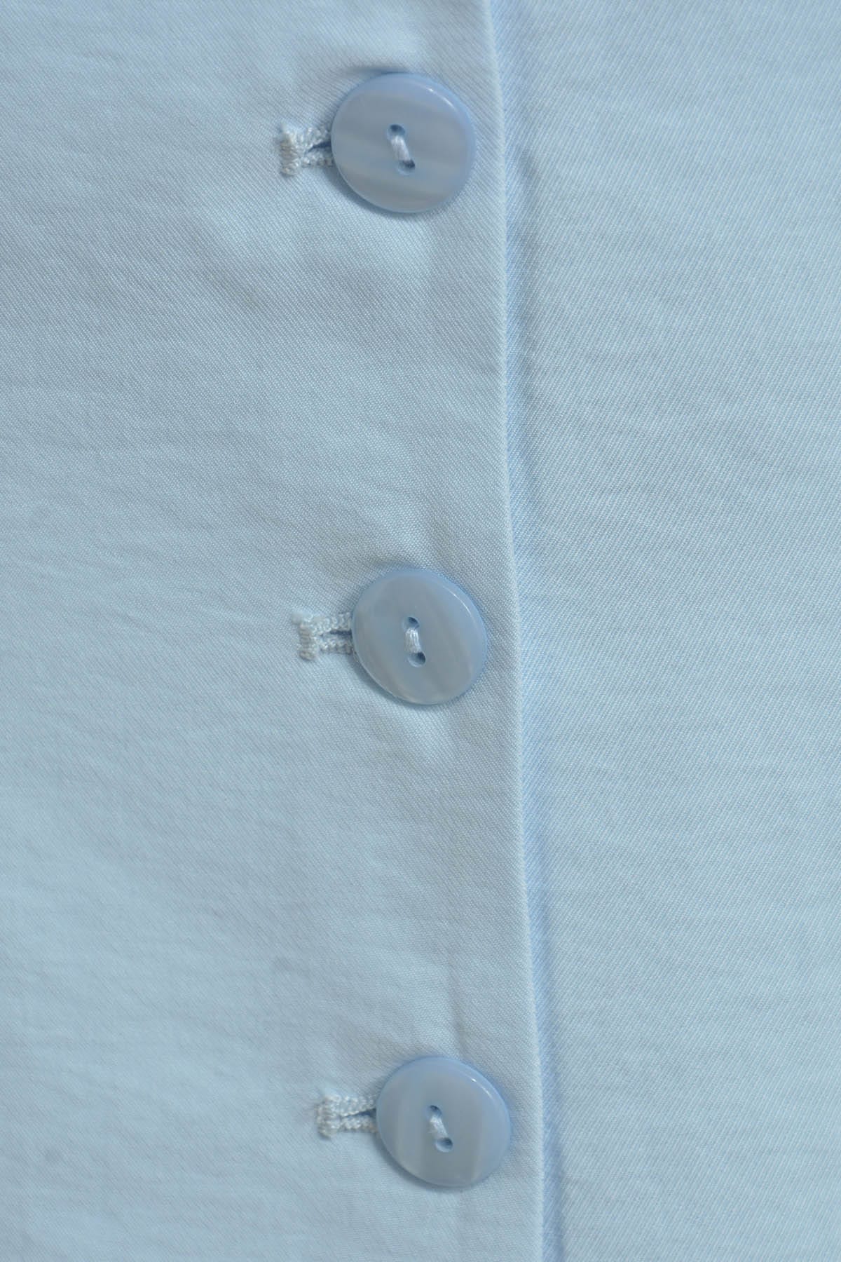 Weste Slim w button blacket + piping pockets light blue Weste Milano
