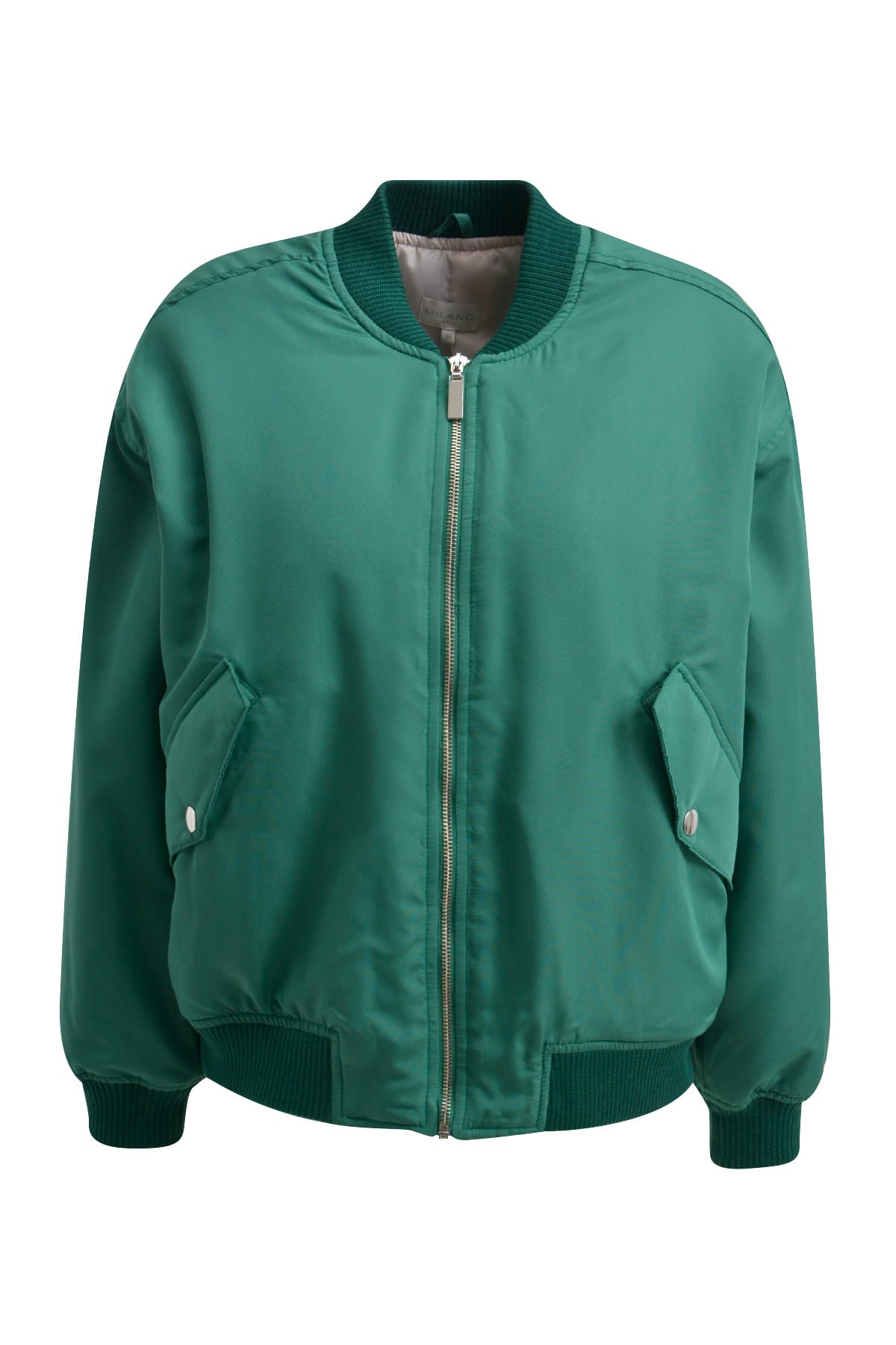 Blouson Jacke mit Pattentaschen und Rippstrickbund mid green Jacken Milano