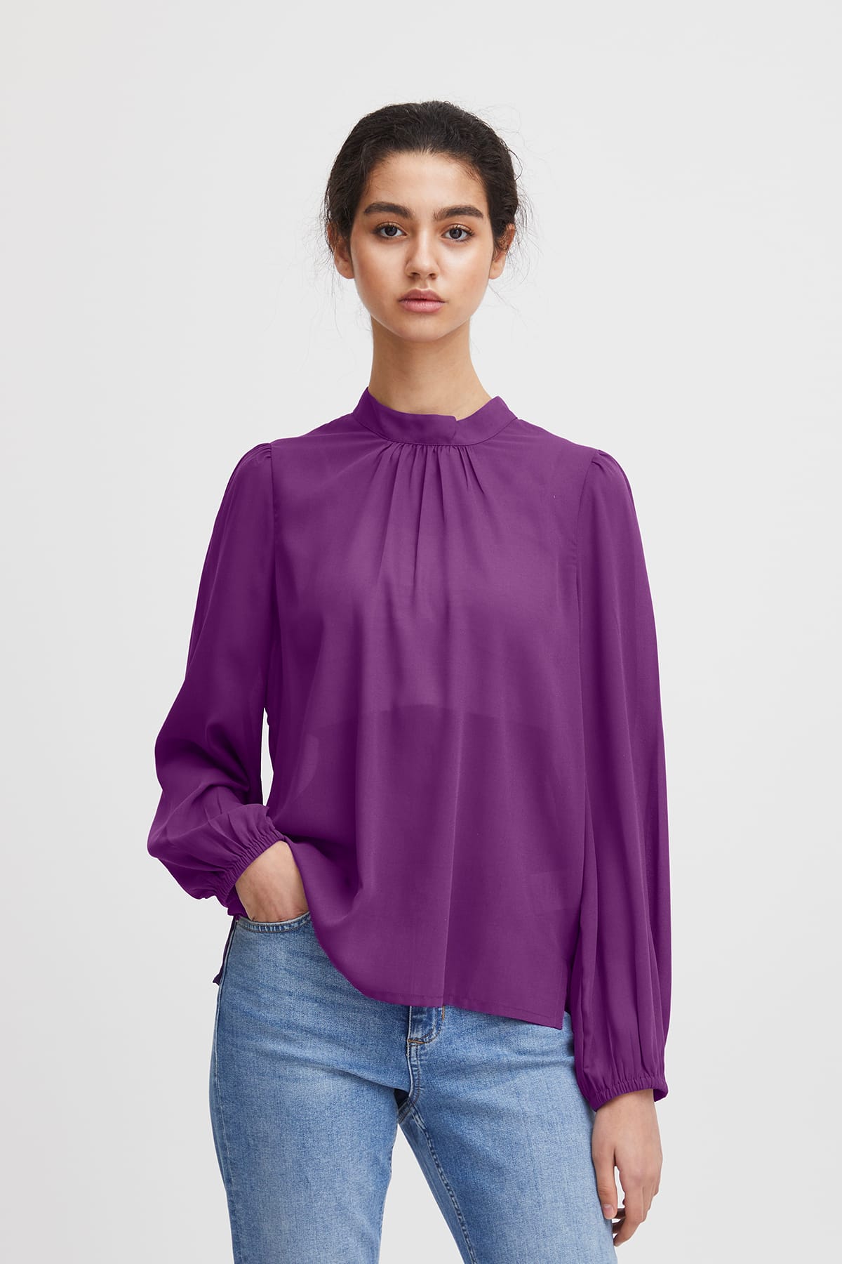 Blusen IHCELLANI LS Amaranth Purple Blusen ICHI