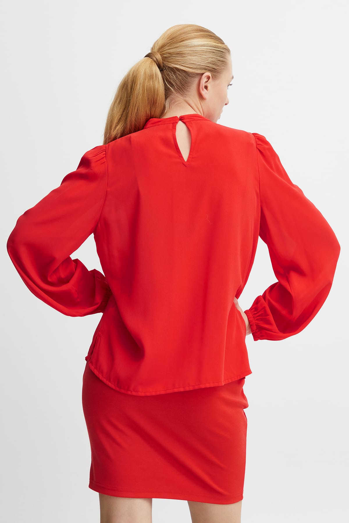 Blusen IHCELLANI LS Poppy Red Blusen ICHI