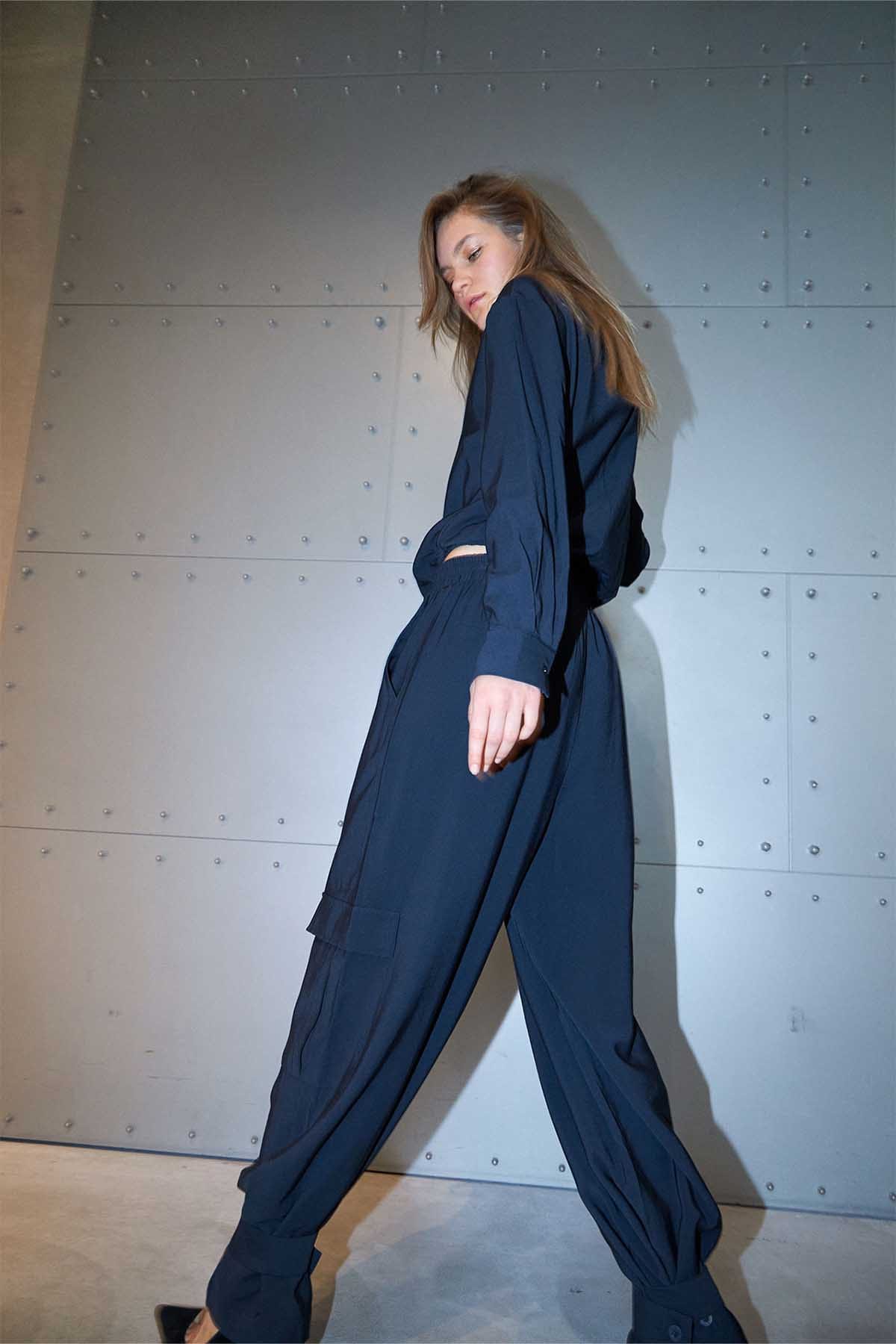 Blusen Tobago Shirt Dark Navy Blusen Lollys Laundry