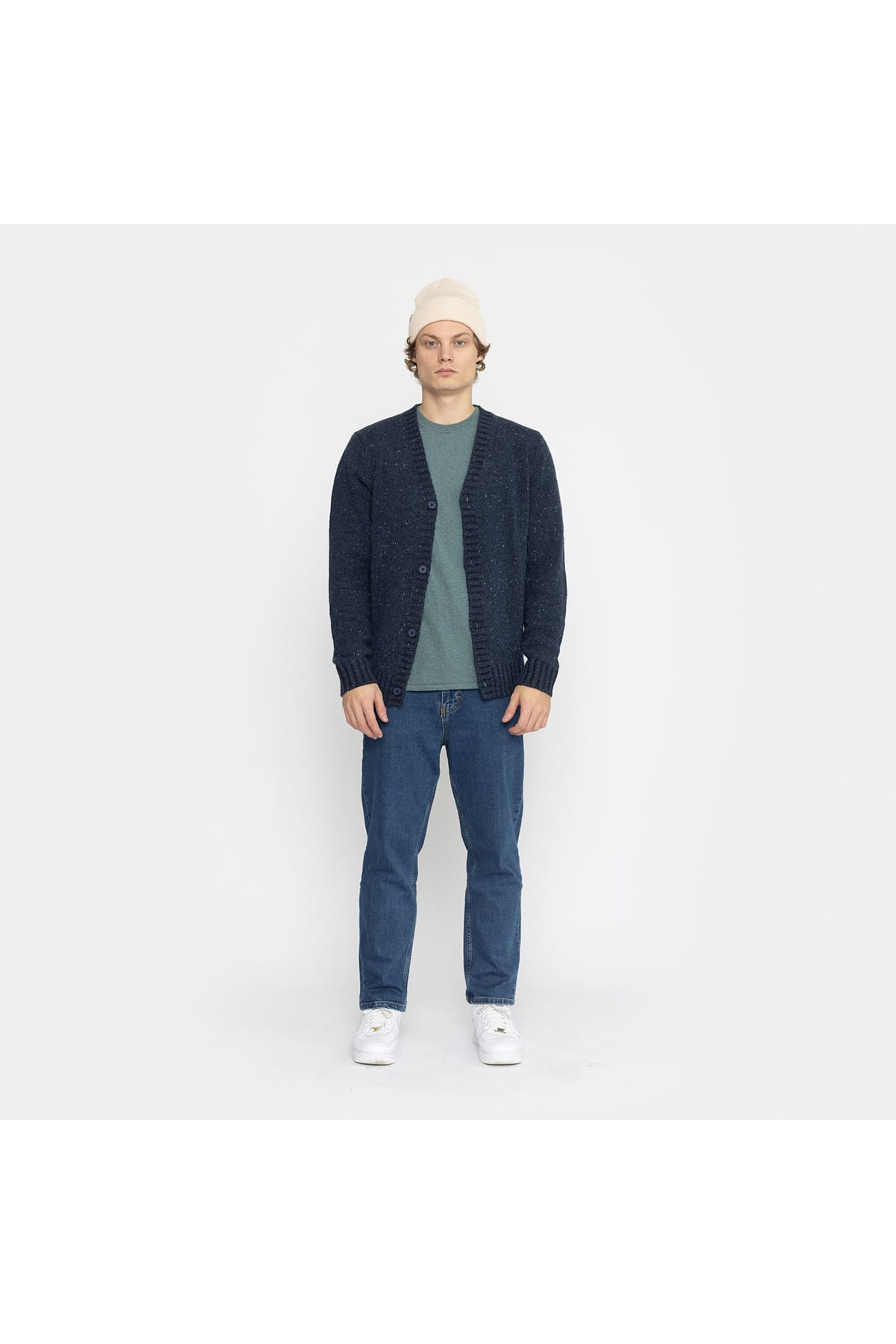 Cardigan Knit Navy Cardigan RVLT Revolution