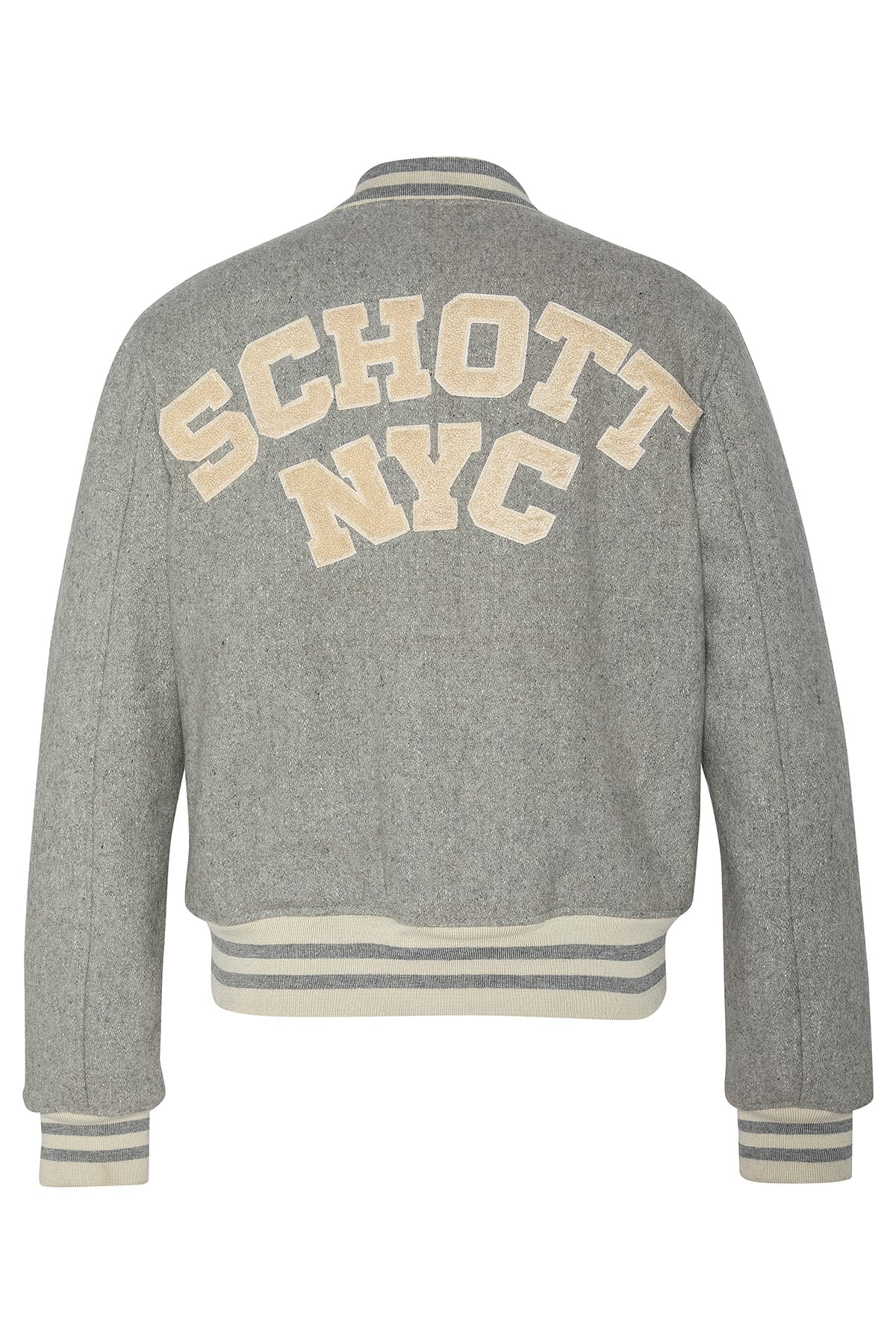 Collegejacke mit Buchstaben auf dem Rücken Light Grey Jacken Schott