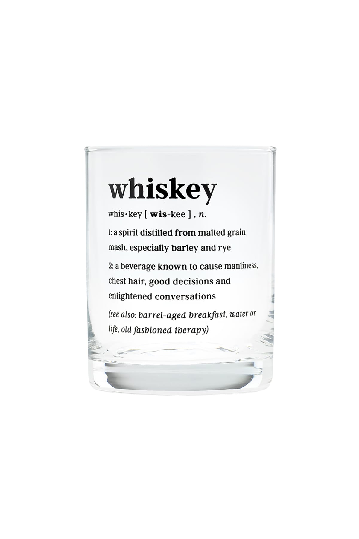Glas Whiskey Rocks Glas About Face Designs