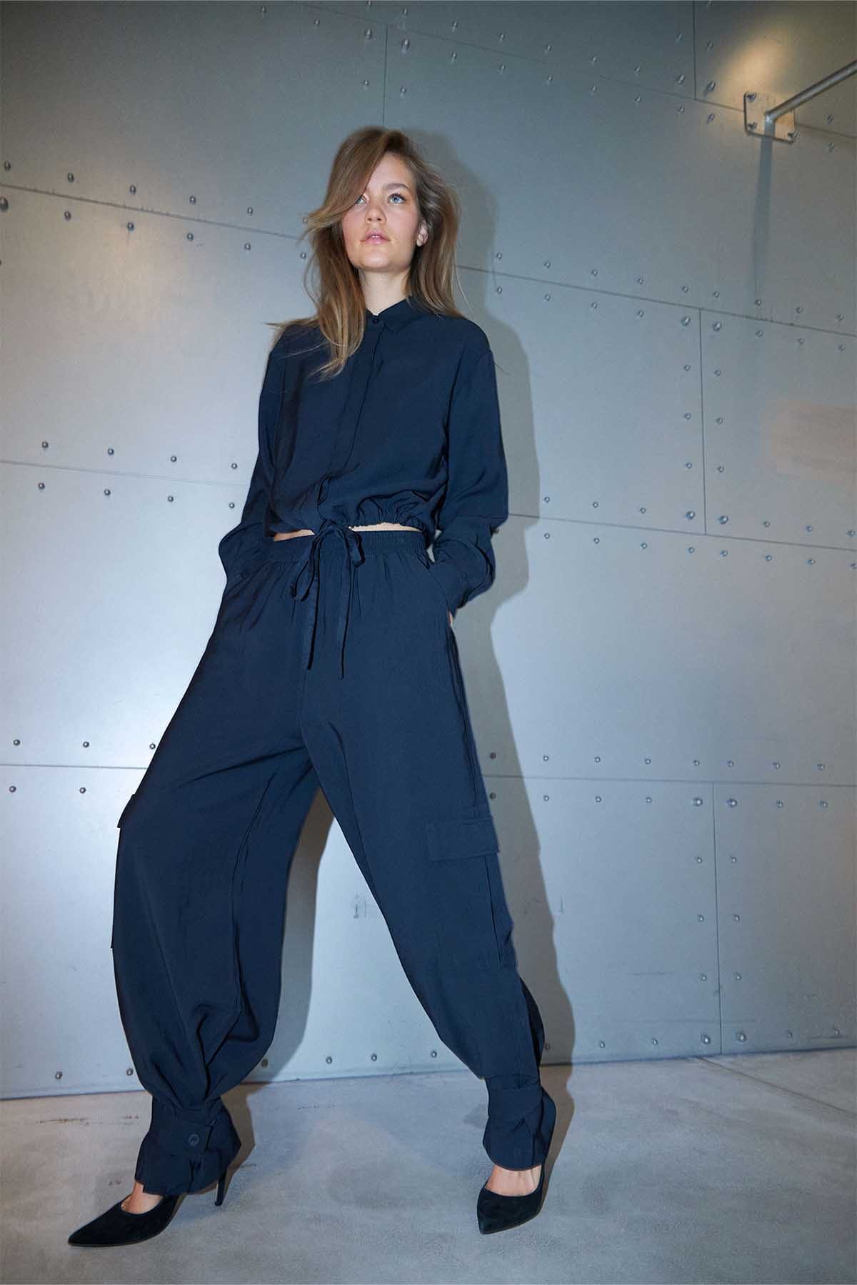 Hosen Baja Pants Dark Navy Hosen Lollys Laundry