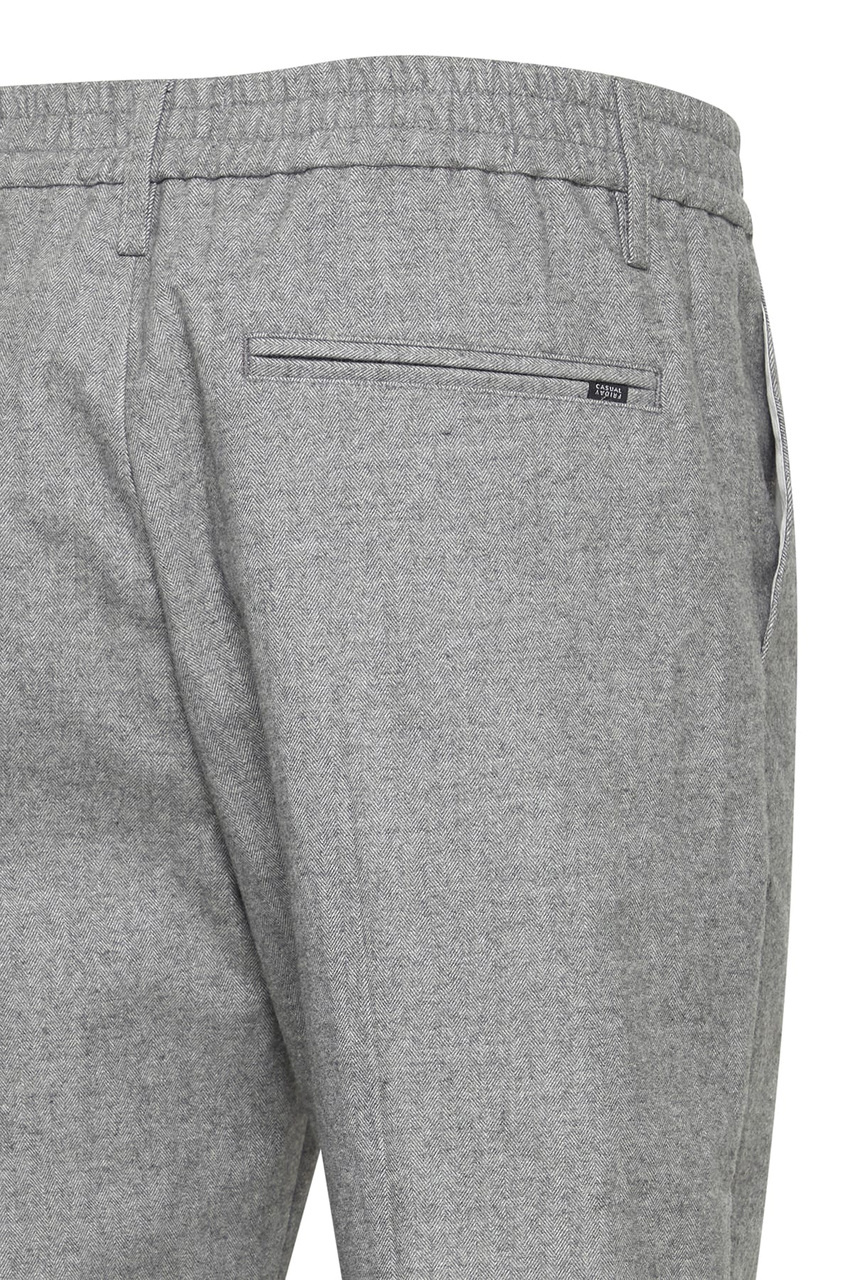 Hosen CFMarc herringbone pants with pleat Mid grey melange Hosen Casual Friday