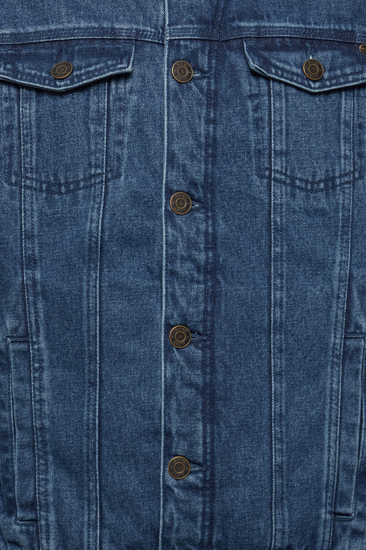 Jacken Jeansjacke mit Teddykragen Denim middle blue Jacken Blend
