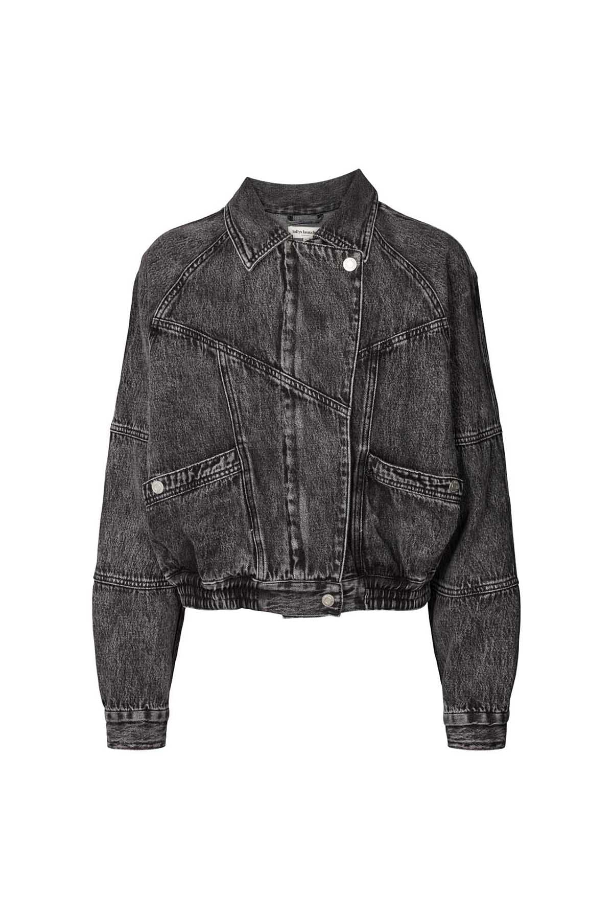 Jacken Kingston Jacket Dark Grey Melange Jacken Lollys Laundry