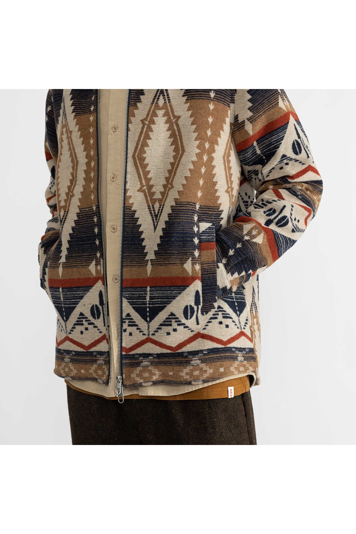 Jacken Zipped Overshirt Navy Jacken RVLT Revolution