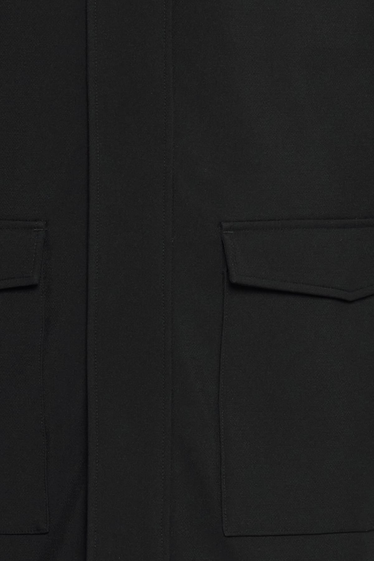 Mantel Odin 0018 long parka Anthracite black Mantel Casual Friday