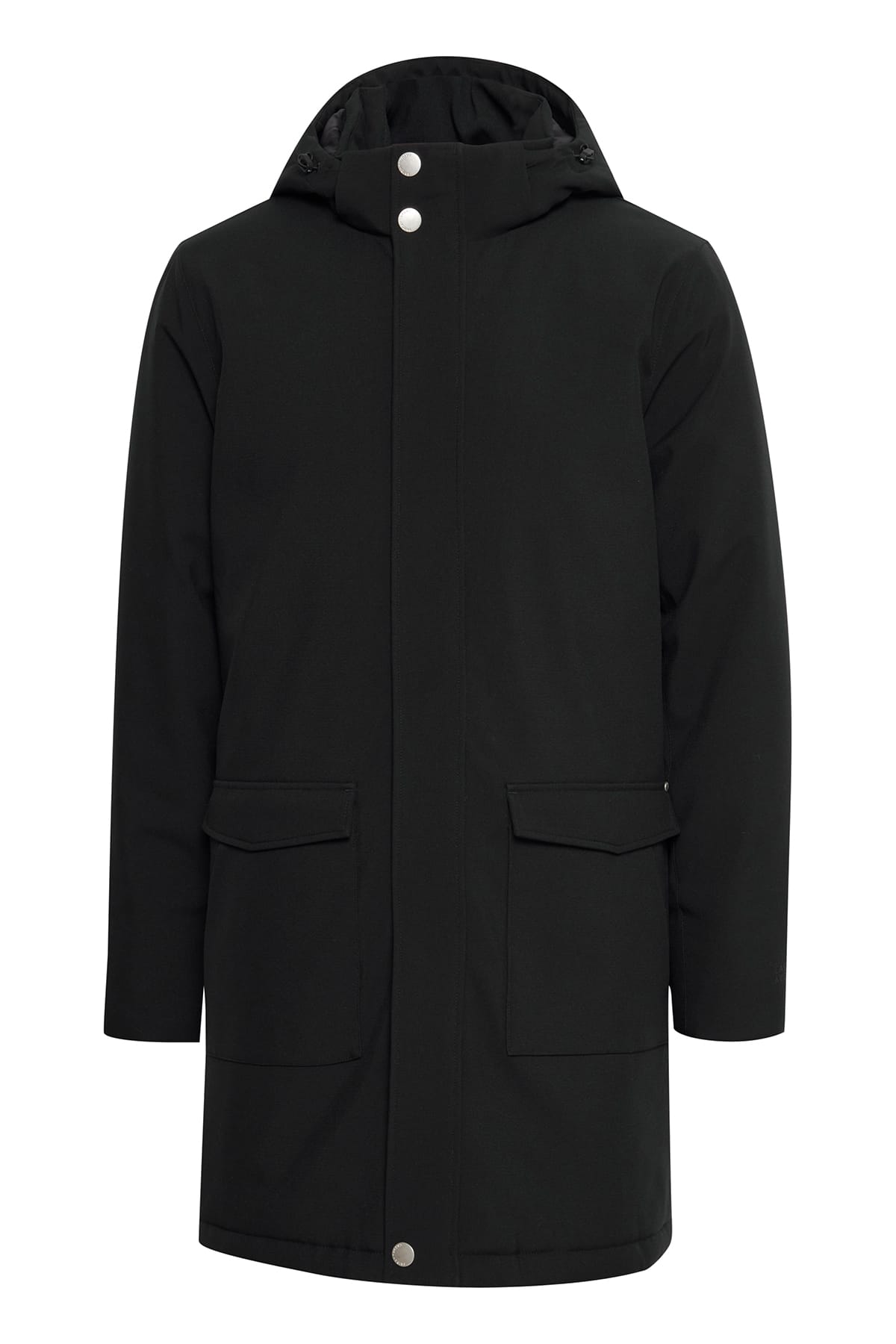 Mantel Odin 0018 long parka Anthracite black Mantel Casual Friday