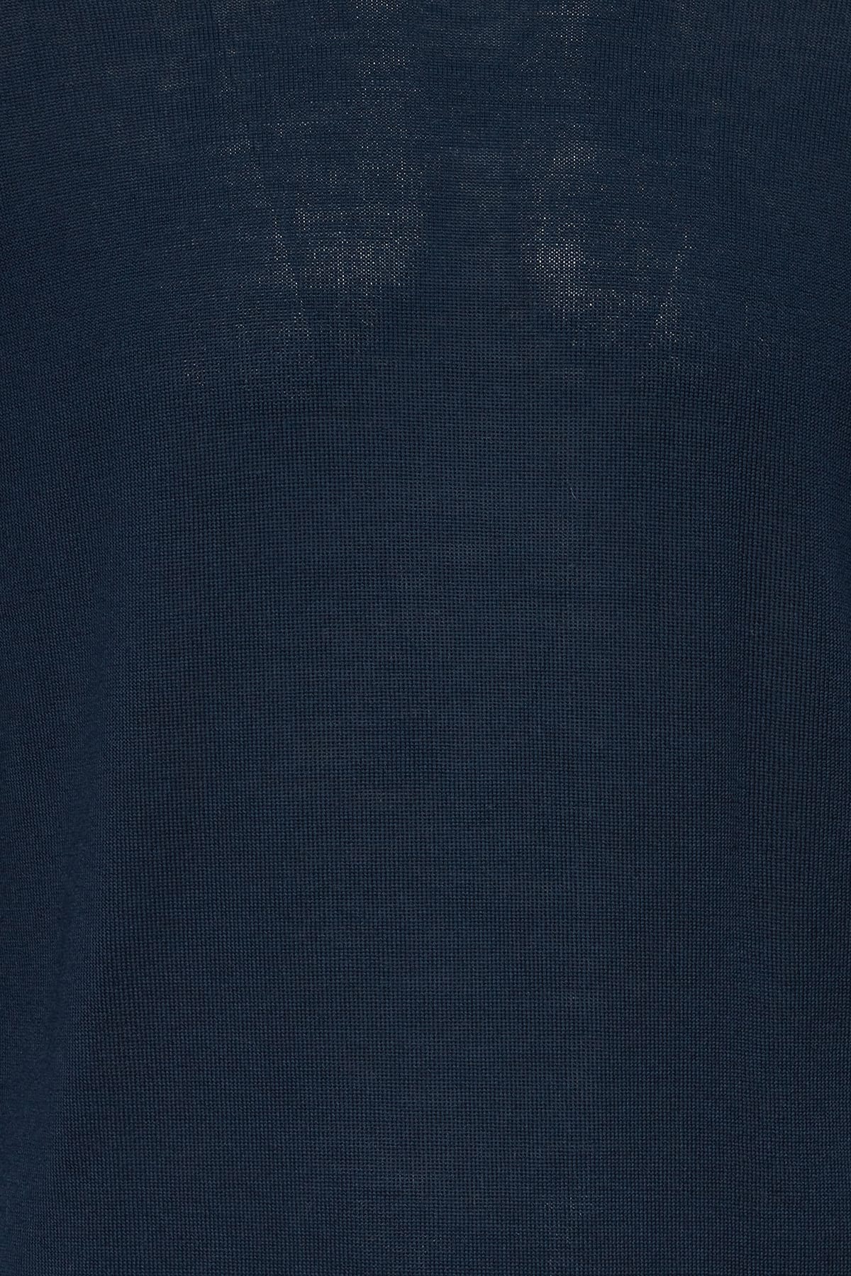 Pullover CFKarl merino mix crew neck knit Dark Navy Pullover Casual Friday