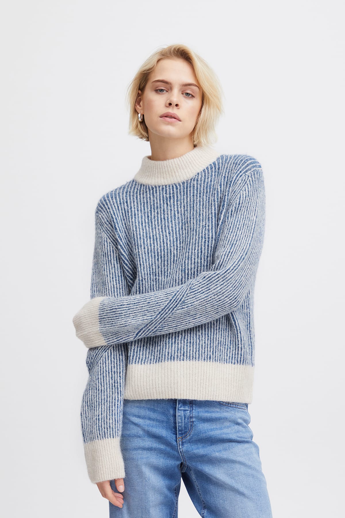 Pullover IHKAMARA LS STRIPE4 True Blue Pullover ICHI