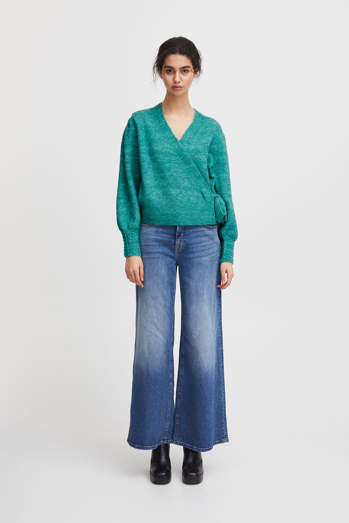 Pullover IHOLENE CA2 Cadmium Green Pullover ICHI