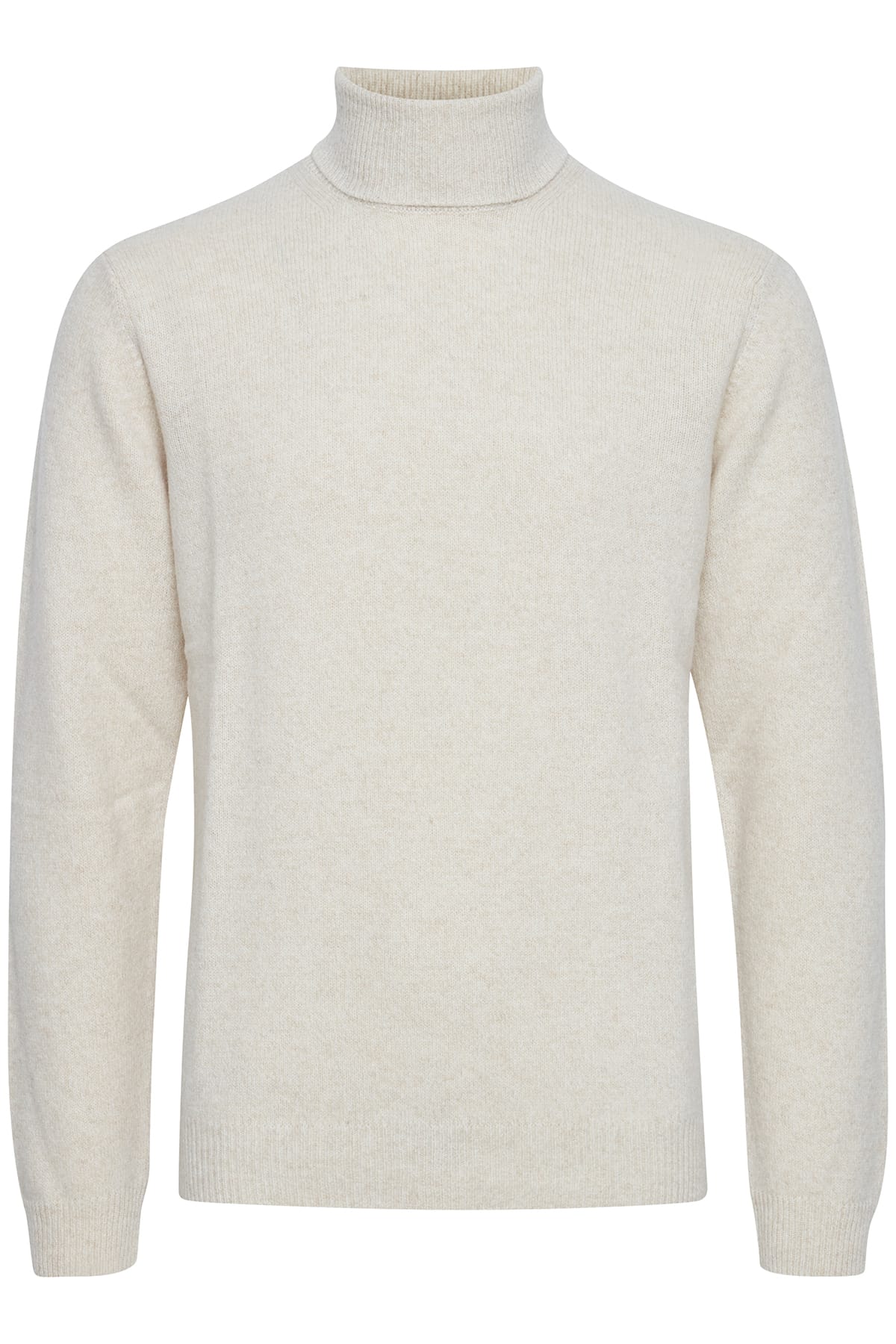Pullover Karl roll neck bounty knit Light sand Melange Pullover Casual Friday