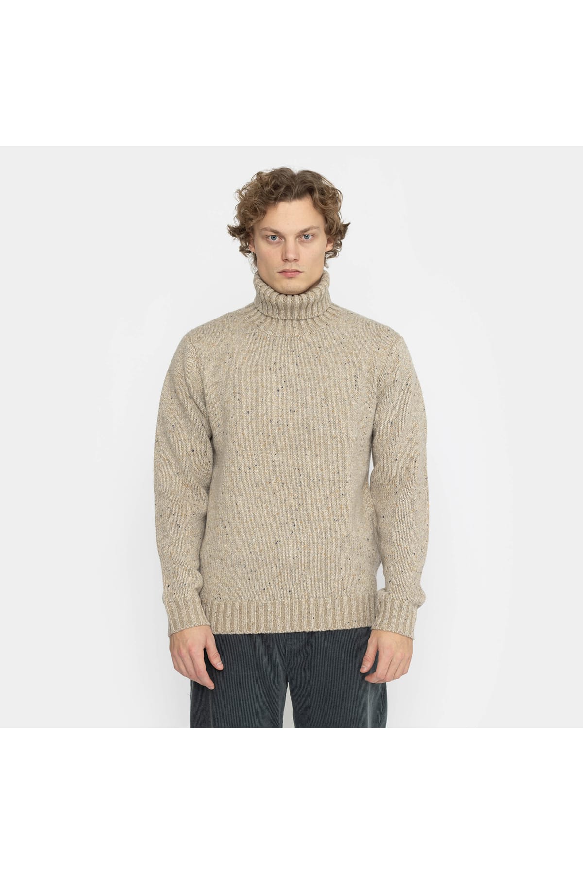 Pullover Strick Rollkragen Offwhite Pullover RVLT Revolution