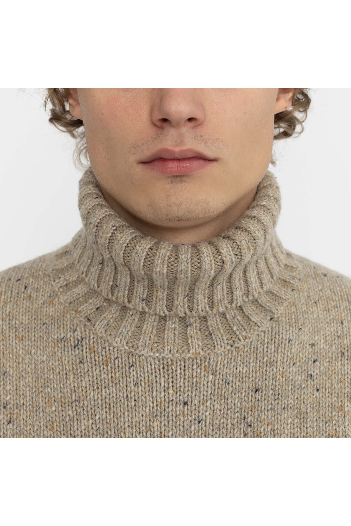 Pullover Strick Rollkragen Offwhite Pullover RVLT Revolution