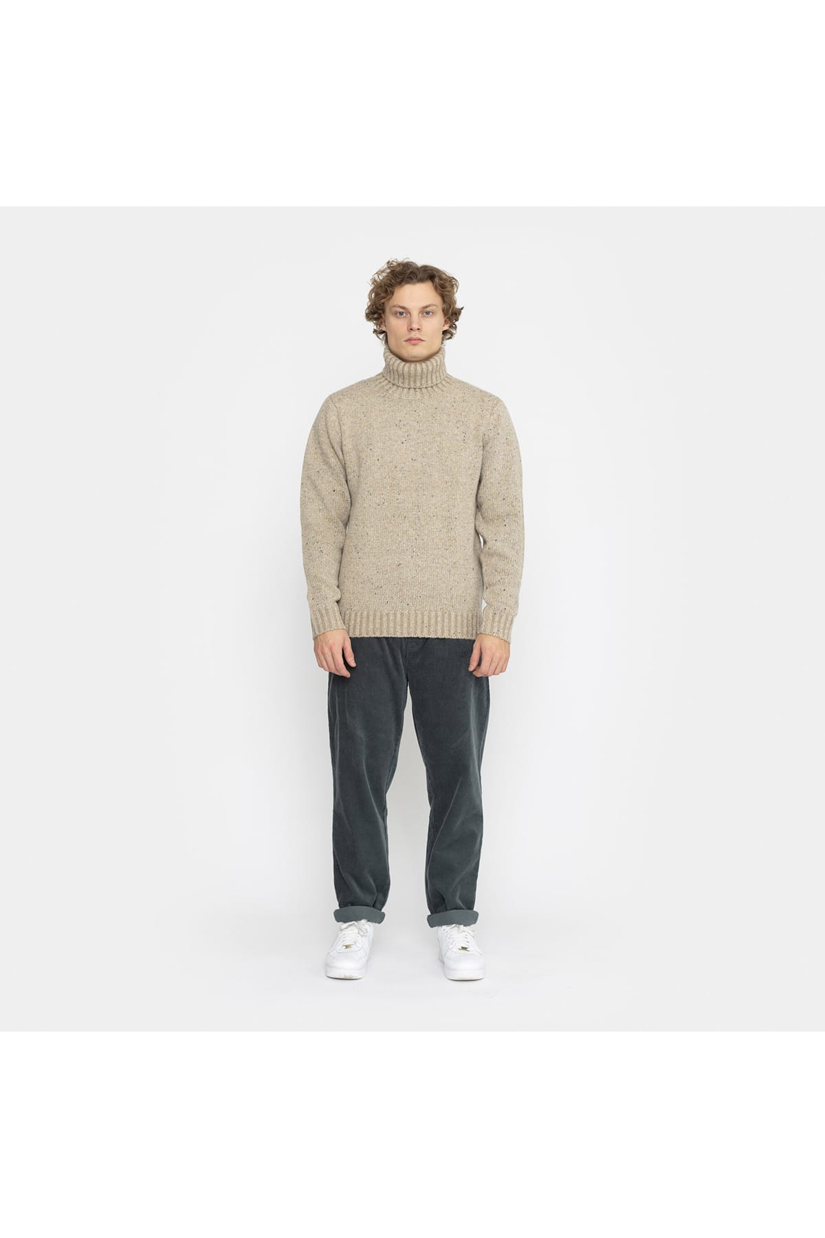 Pullover Strick Rollkragen Offwhite Pullover RVLT Revolution