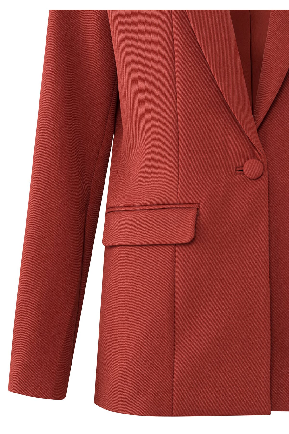 Roter Twill Blazer Ochre Red Blazer YAYA