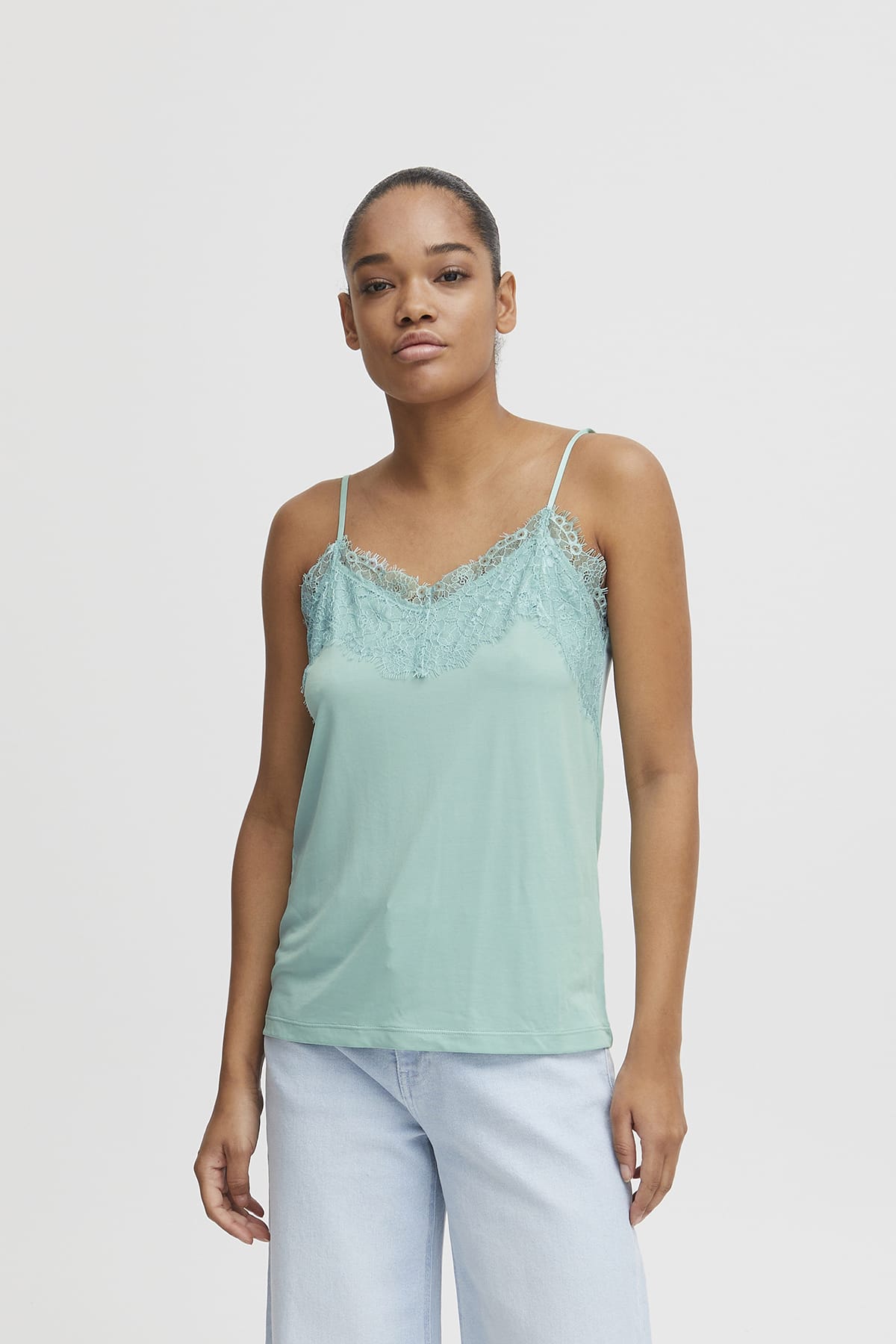Top IHLIKE TO2 Eggshell Blue Top ICHI