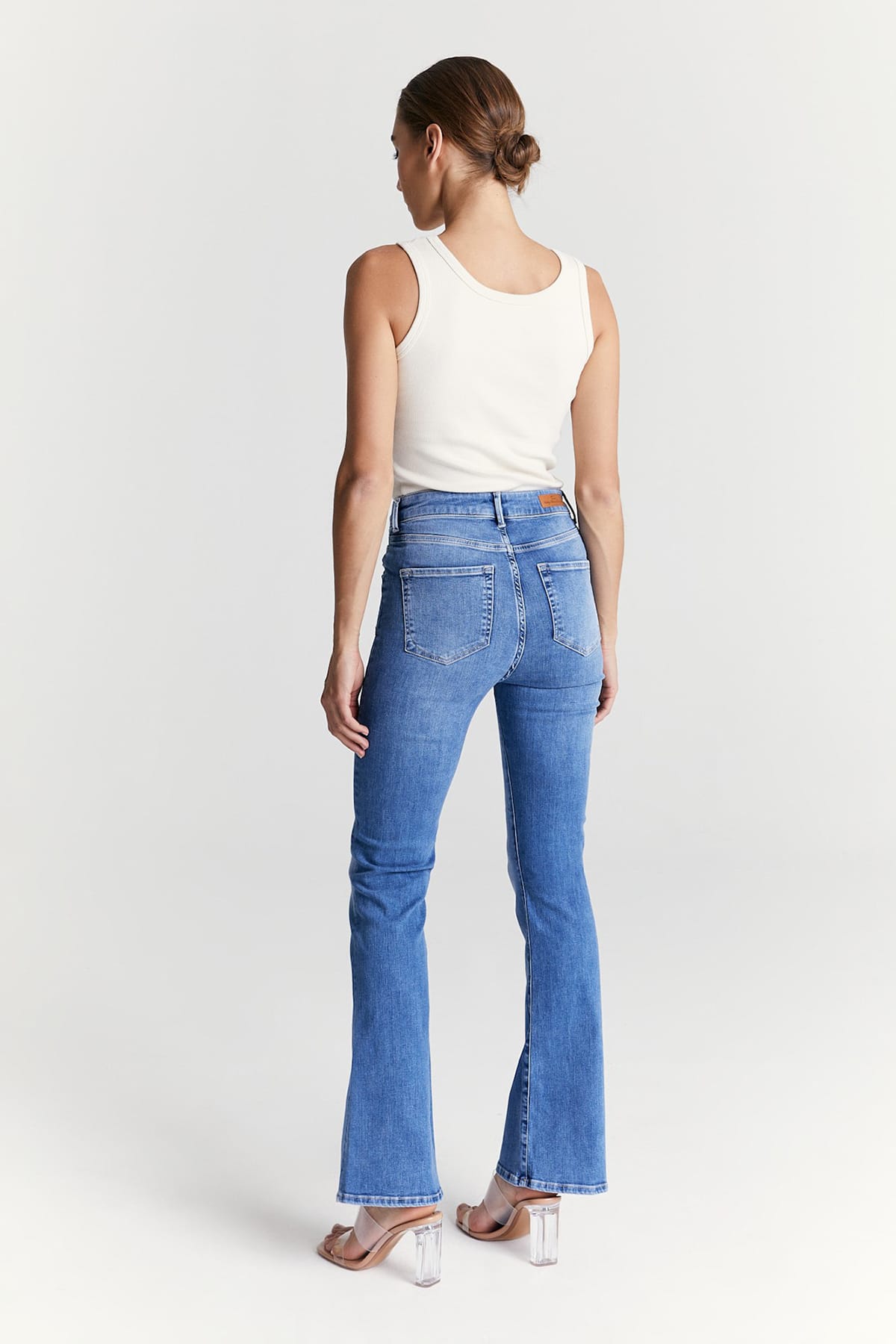 Ultra High Waist Flare Jeans Matilda - Medium Blue Jeans C.O.J - Cup of Joe Denim 