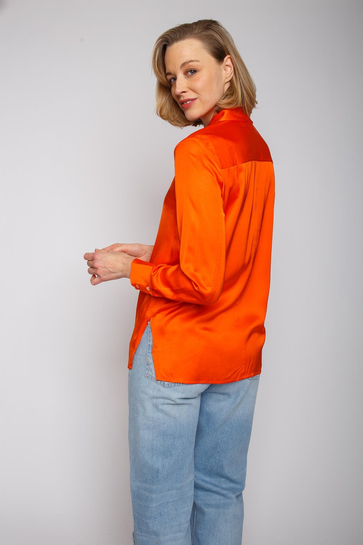 Bluse Damenbluse orange Bluse Emily van den Bergh 