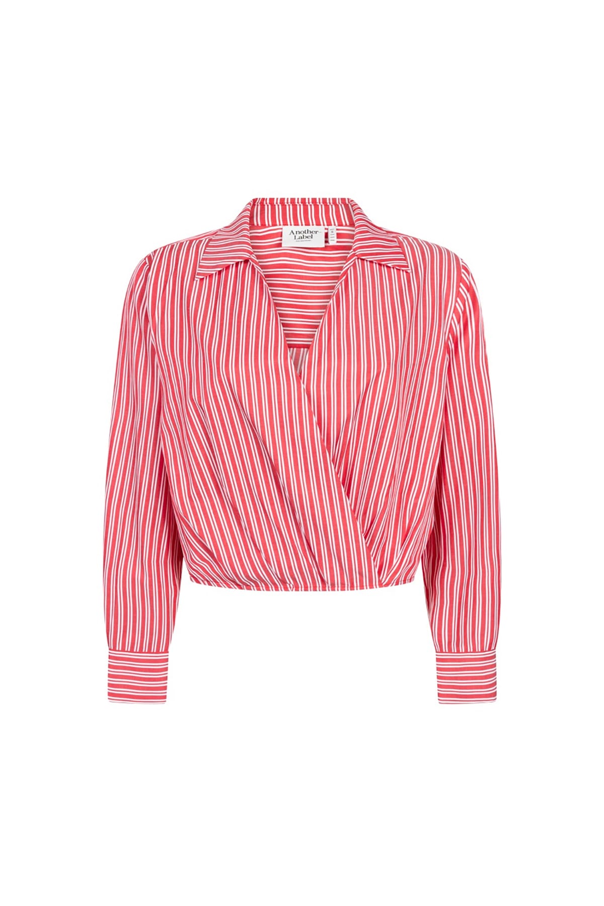 Bluse Elsie top l/s Red white stripe Bluse Another Label 