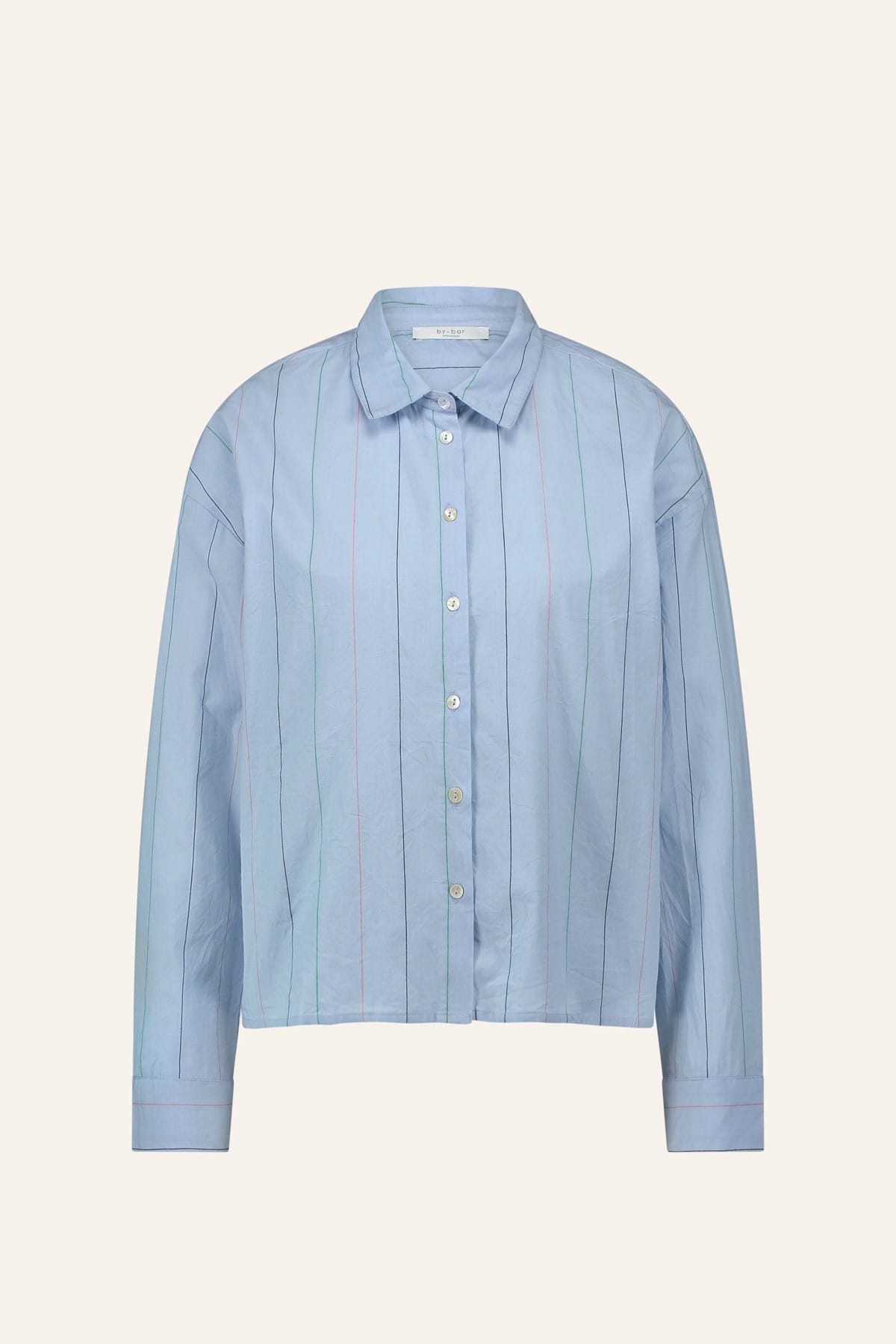 Bluse elvie chambray light blue stripe Bluse By Bar 