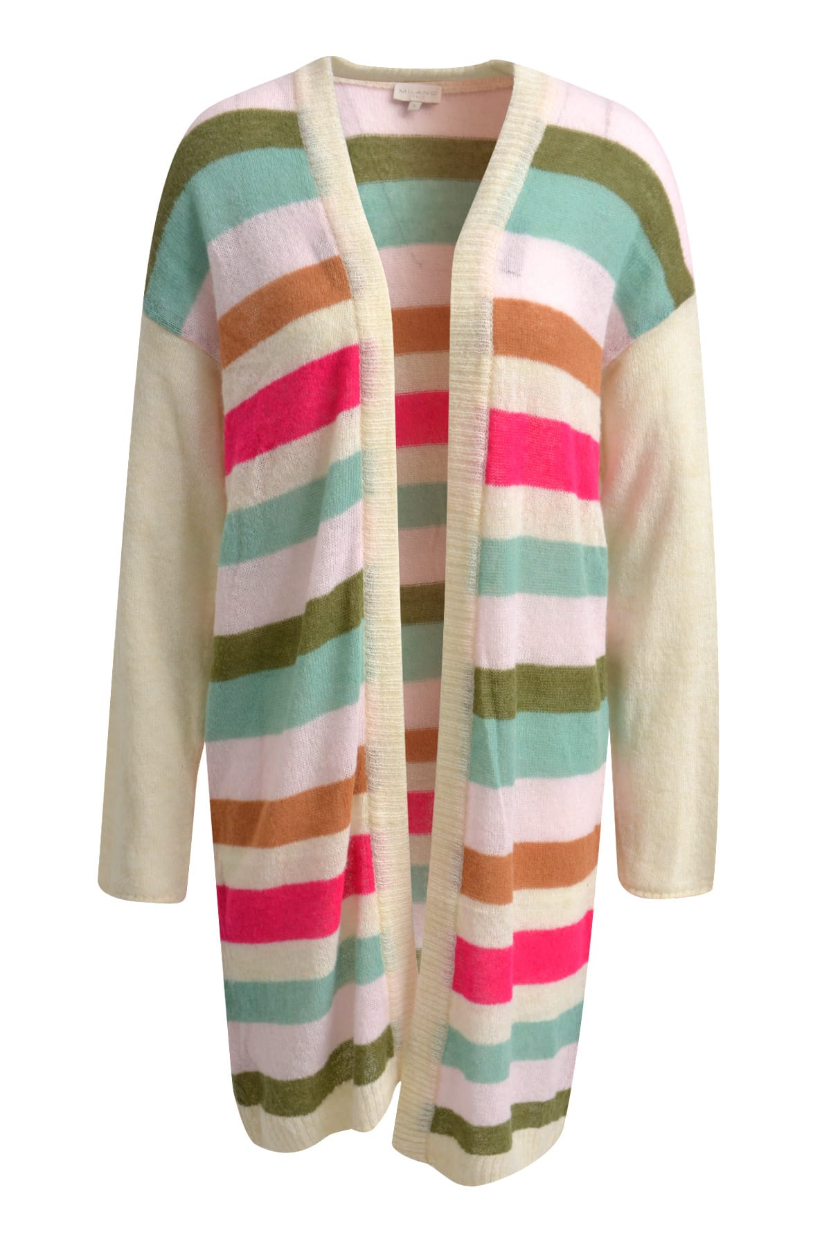 Cardigan offen mit überschnittenen Schultern colorful print Cardigan Milano 